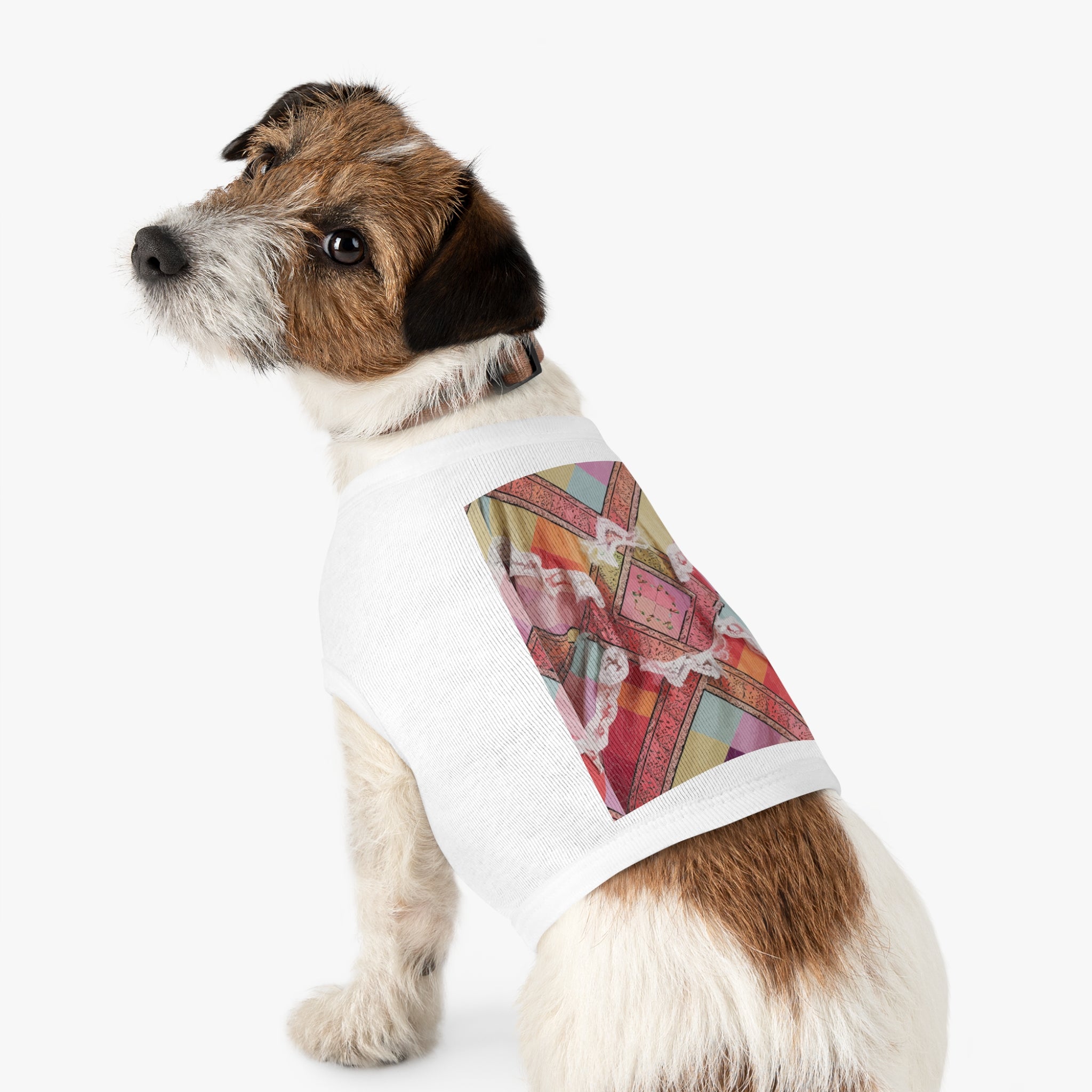 Madras Lace Pet Shirt