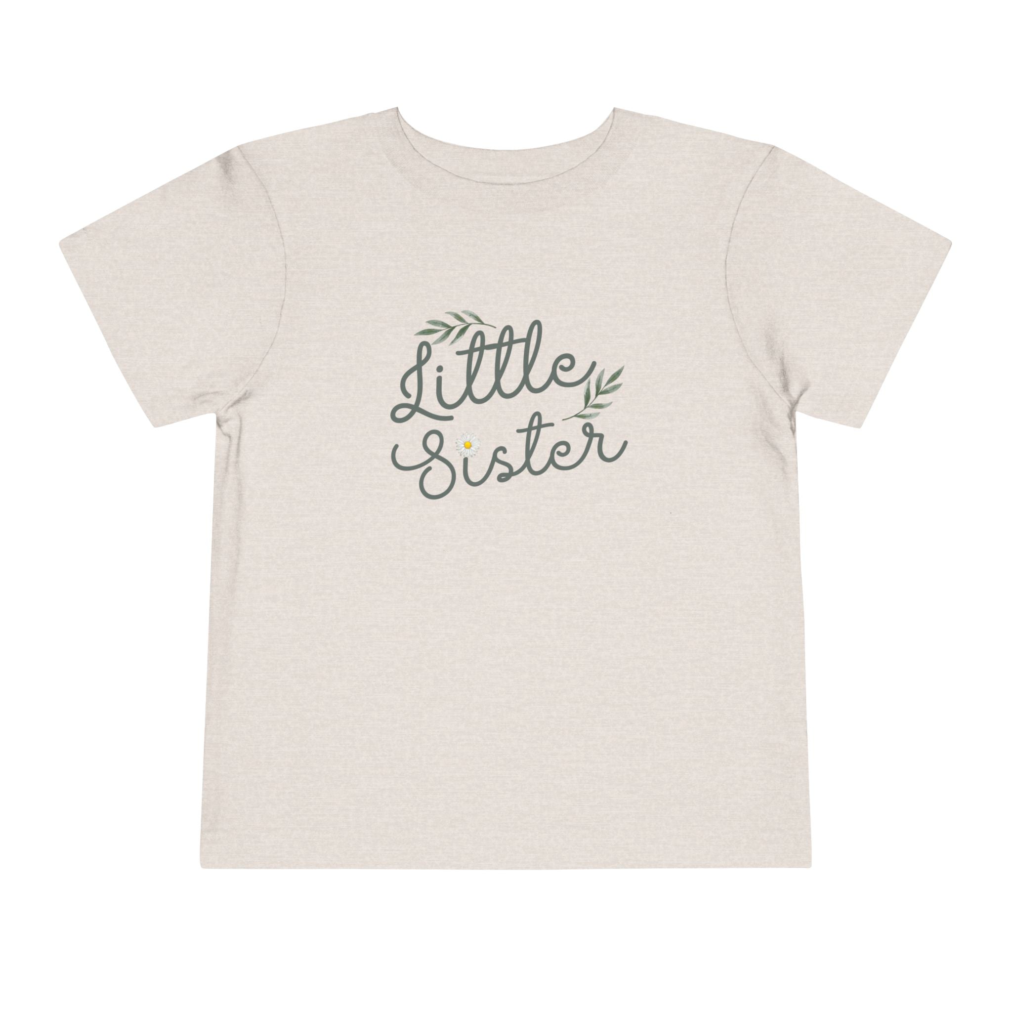 Little Sister Bee & flowers Big Sister Baby T-Shirt | Infant Tee