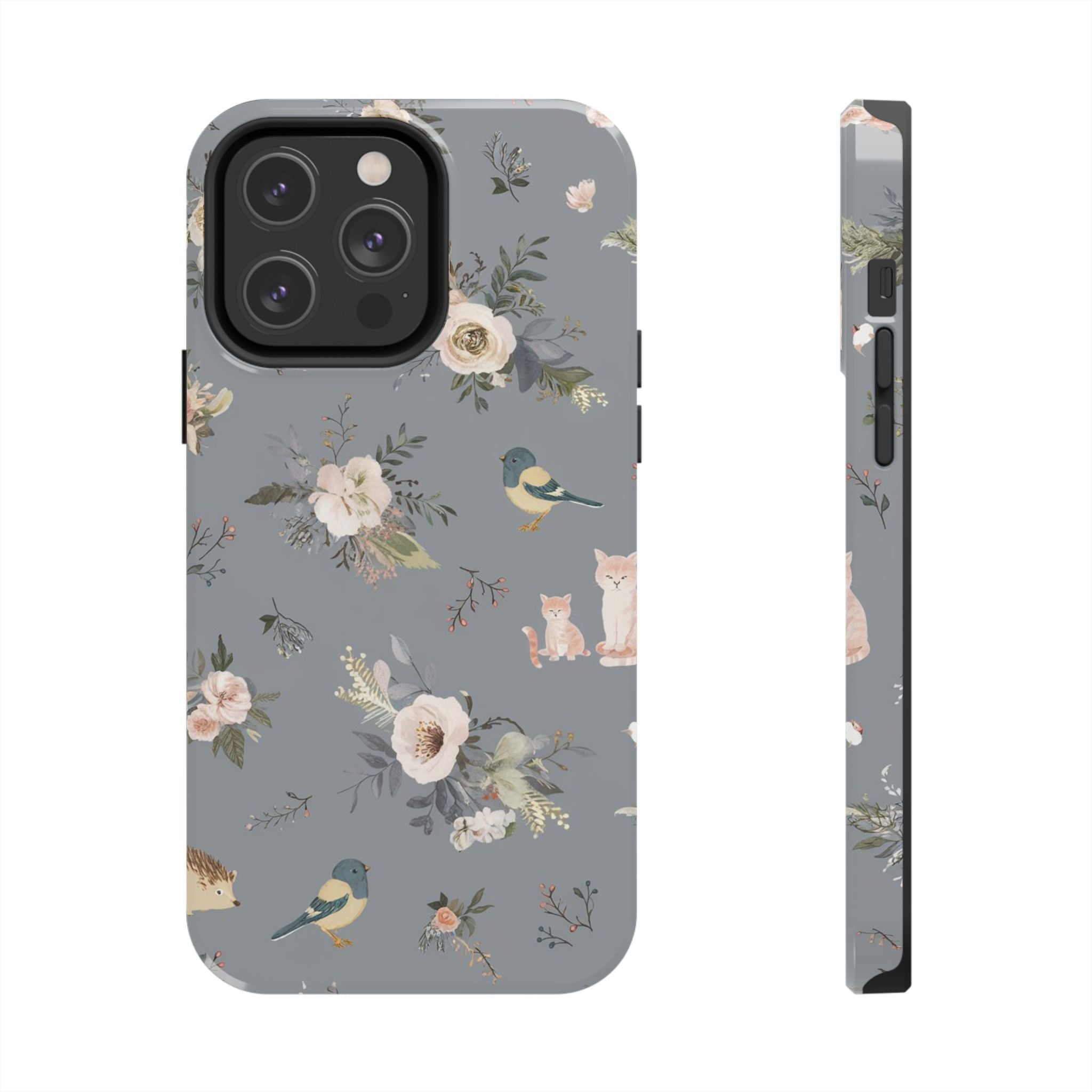 Cats and Birds - Tough Case for iPhone 14, 15, 16 - Spruced Roost