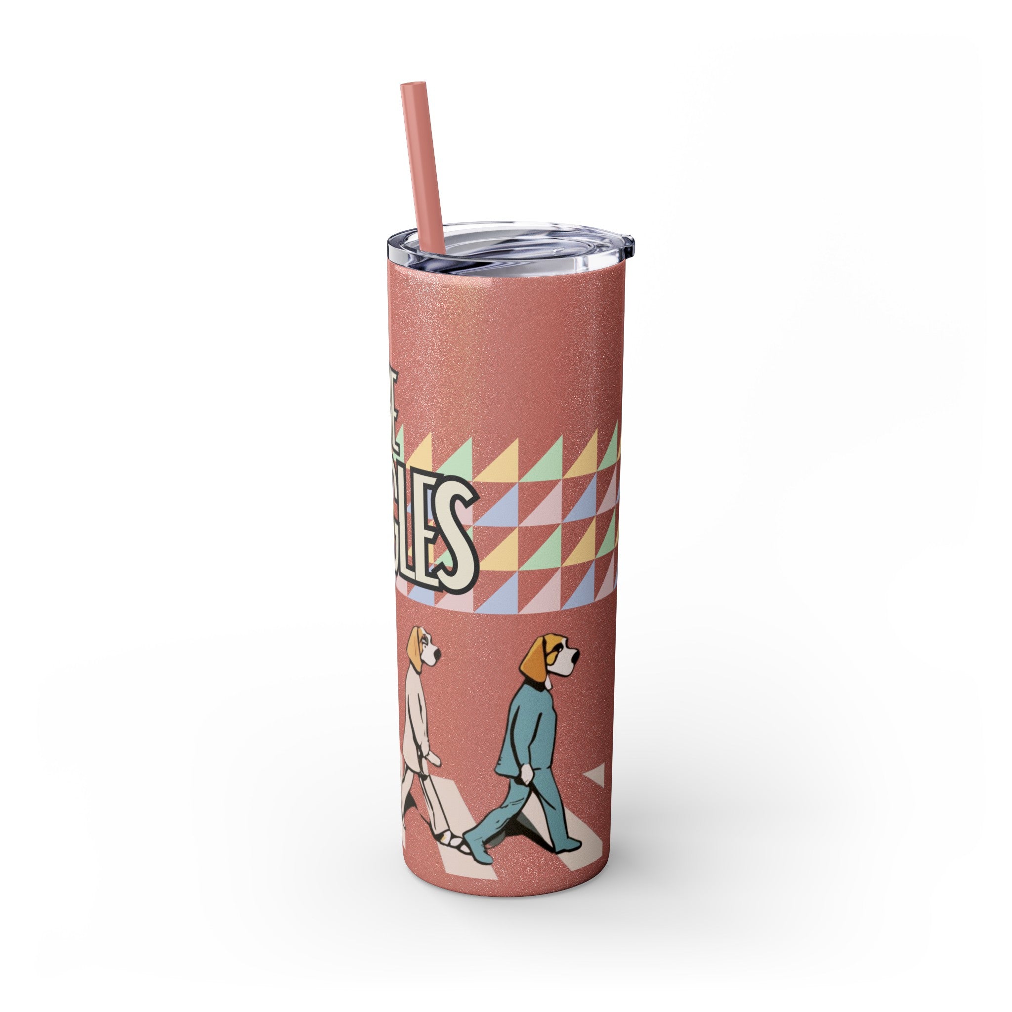 The Beagles - Skinny Tumbler with Straw, 20oz