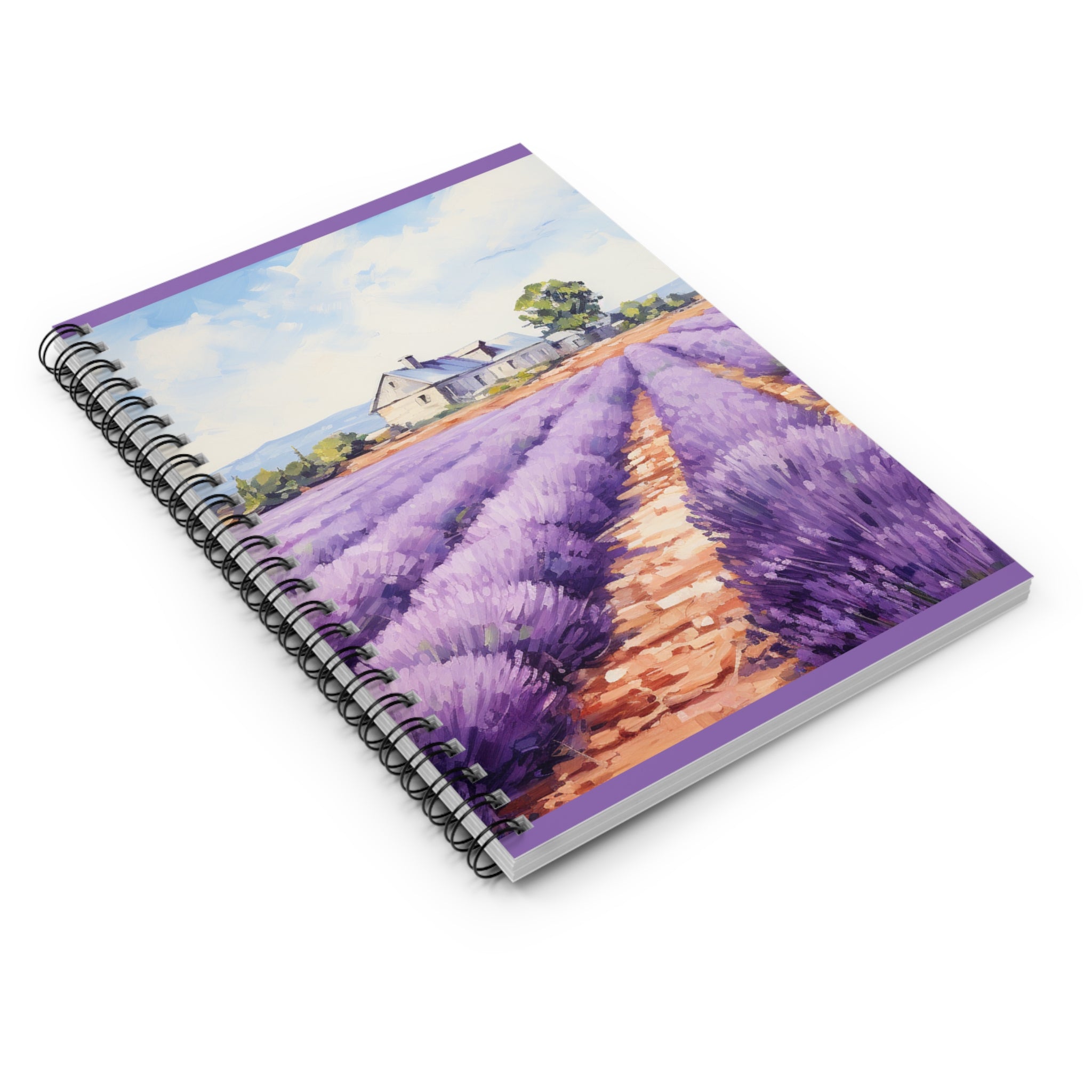 Lavender for Miles - Spiral Notebook - Ruled Line - Spruced Roost