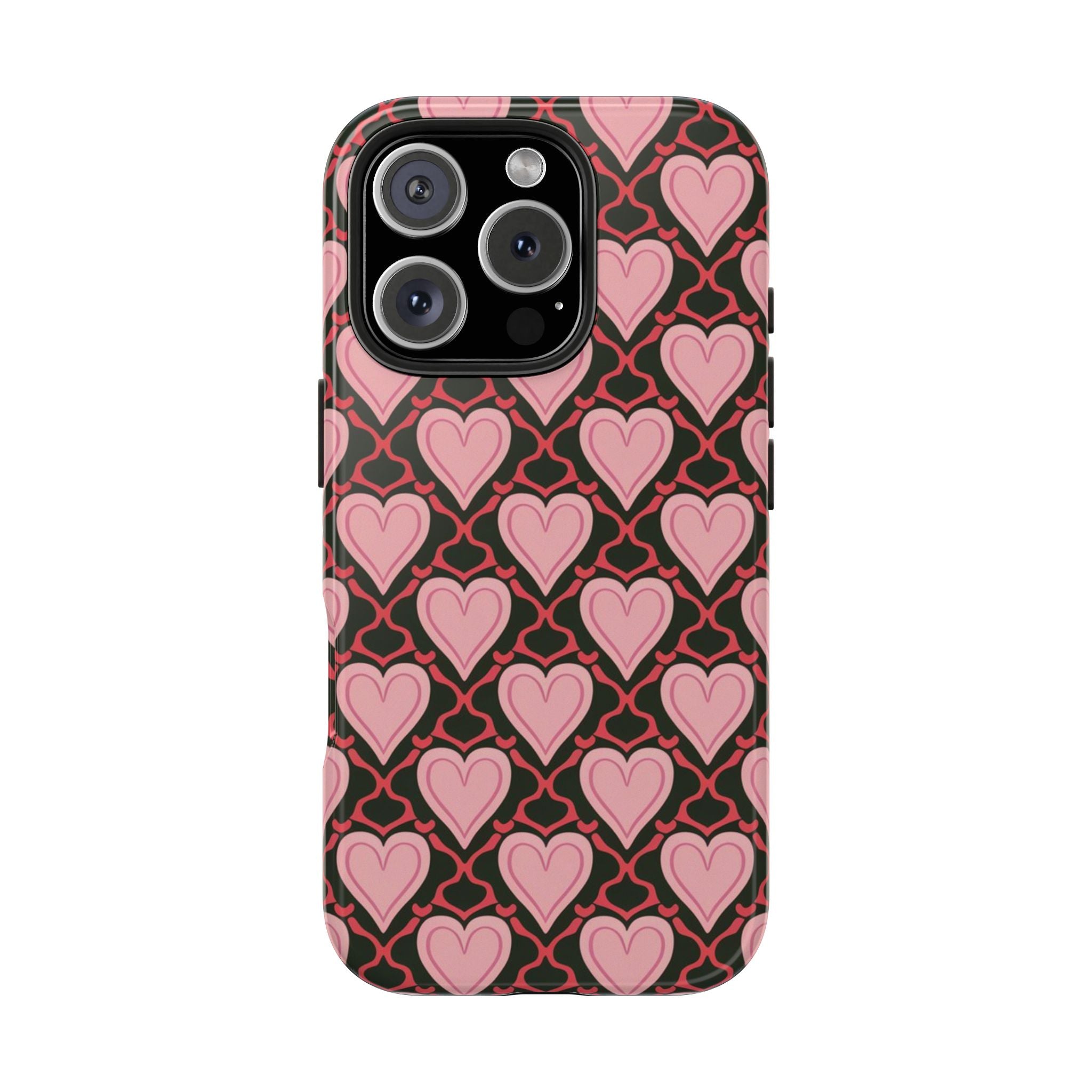 Trellis Hearted - Tough Case for iPhone 14, 15, 16 - Spruced Roost