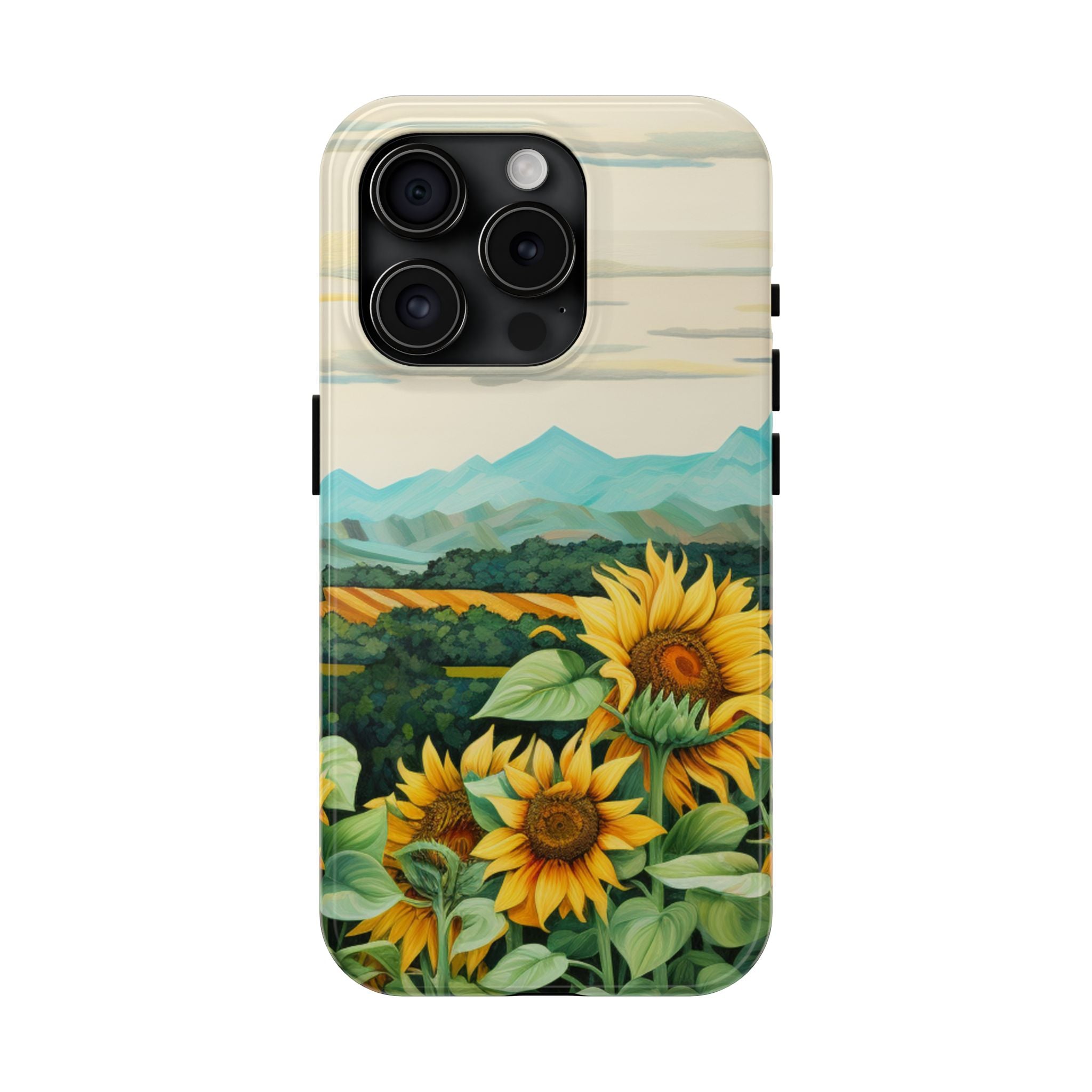 Mountain View Sunflowers - Tough Case for iPhone 14, 15, 16