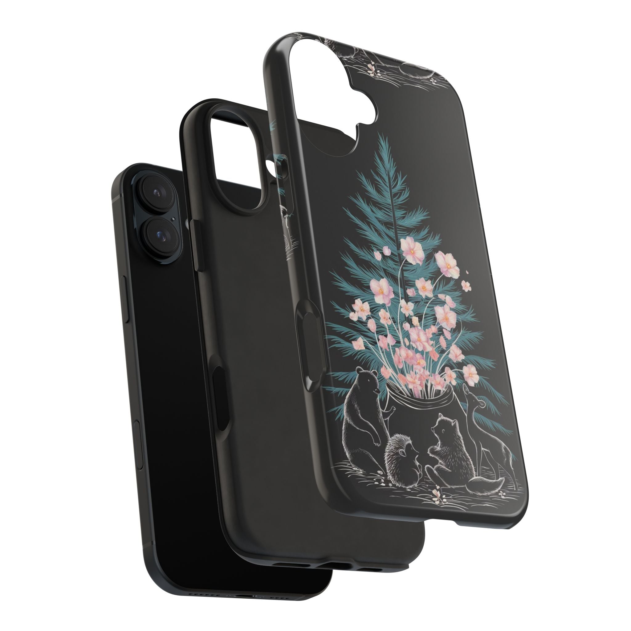 Campfire Woodland Friends - Tough Case for iPhone 14, 15, 16 - Spruced Roost