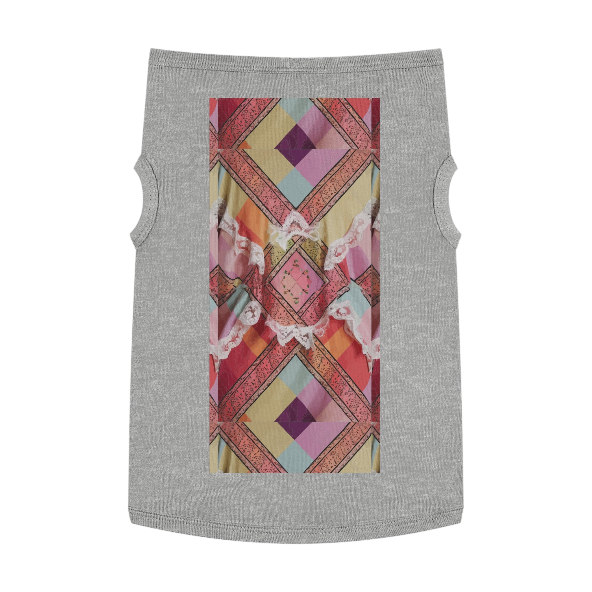 Madras Lace Pet Shirt