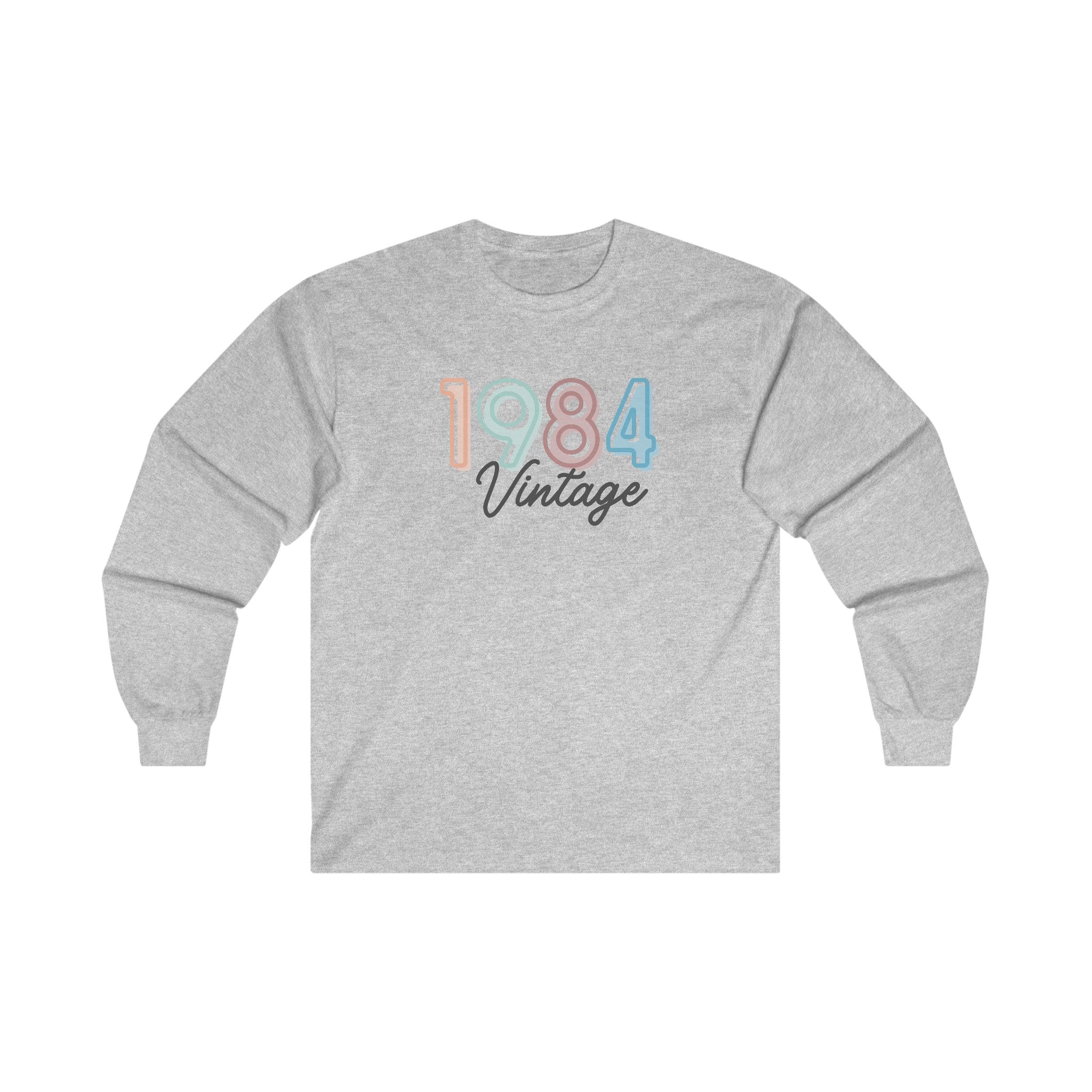 Vintage 1984 Birthday Long sleeve - Unisex Ultra Cotton Long Sleeve Tee - Spruced Roost