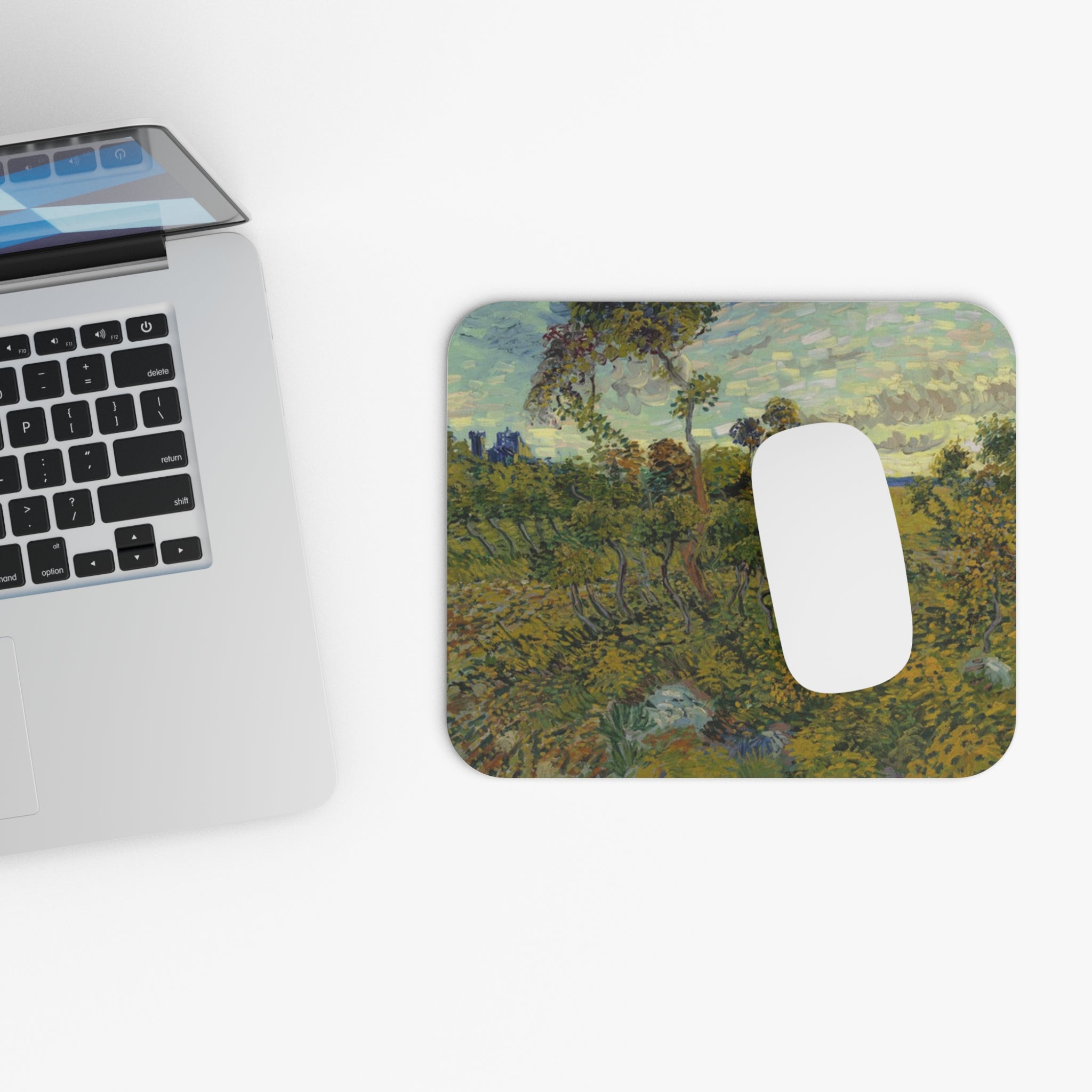 Sunset at Montmajour - Vincent Van Gogh - Mouse pad (Rectangle) - Spruced Roost