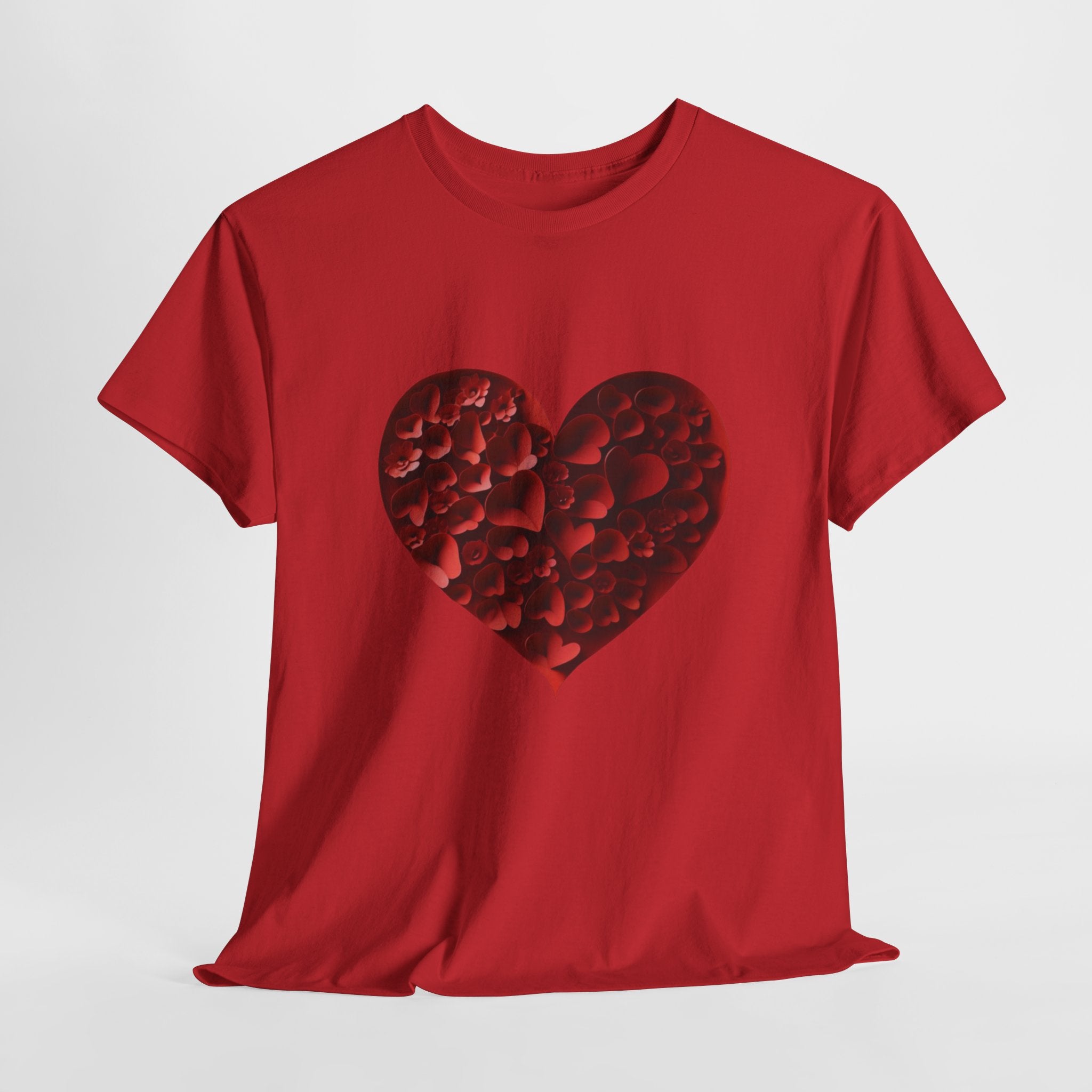 Floral Heart - Unisex Heavy Cotton Tee - Spruced Roost