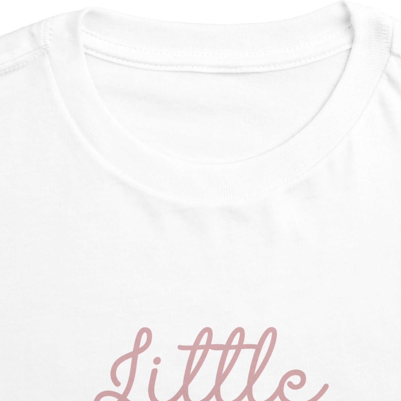 Pink Cursive - Little Sister Onesie - Long-Sleeve Organic Bodysuit