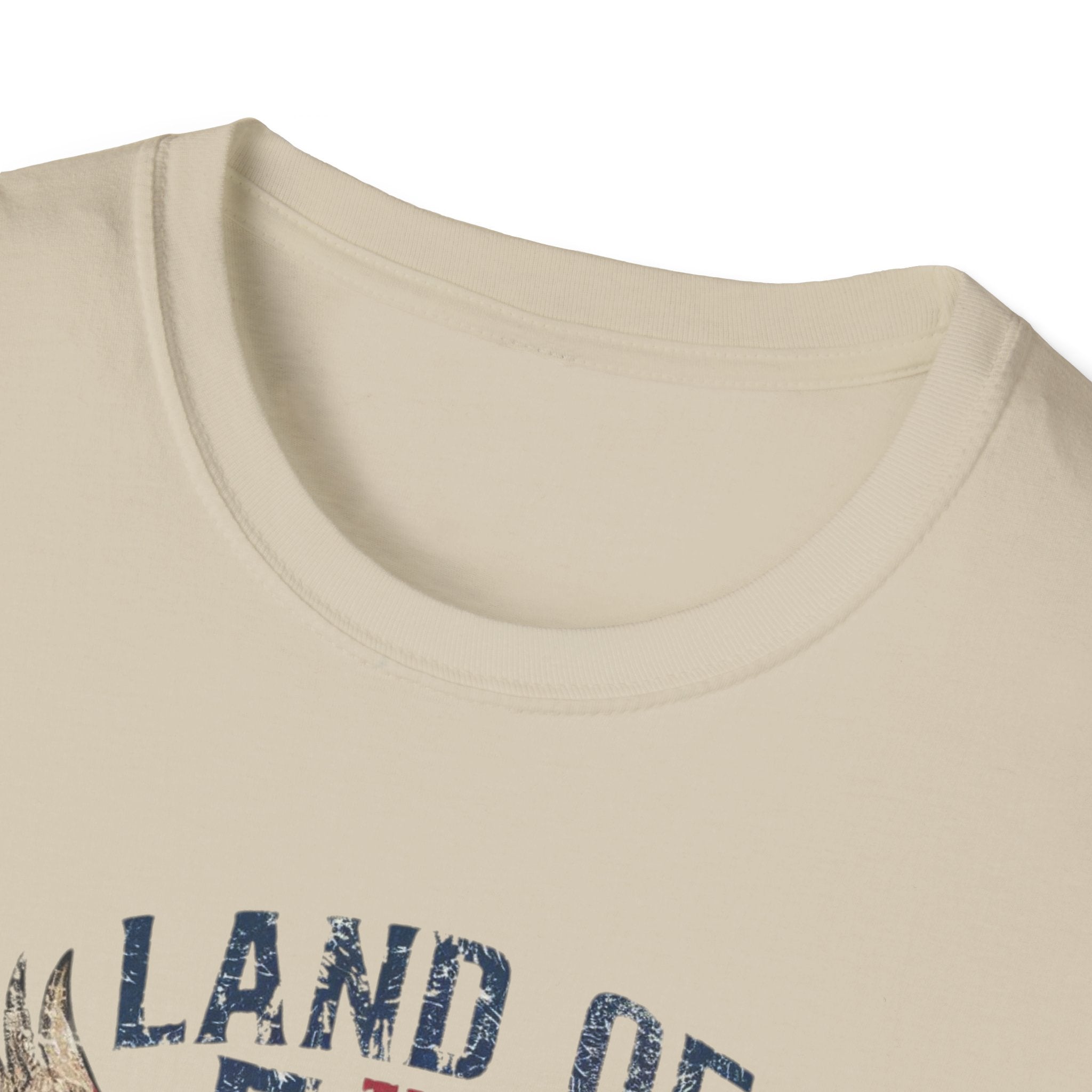 Land of the Free, Because of the Brave - Unisex Softstyle T-Shirt