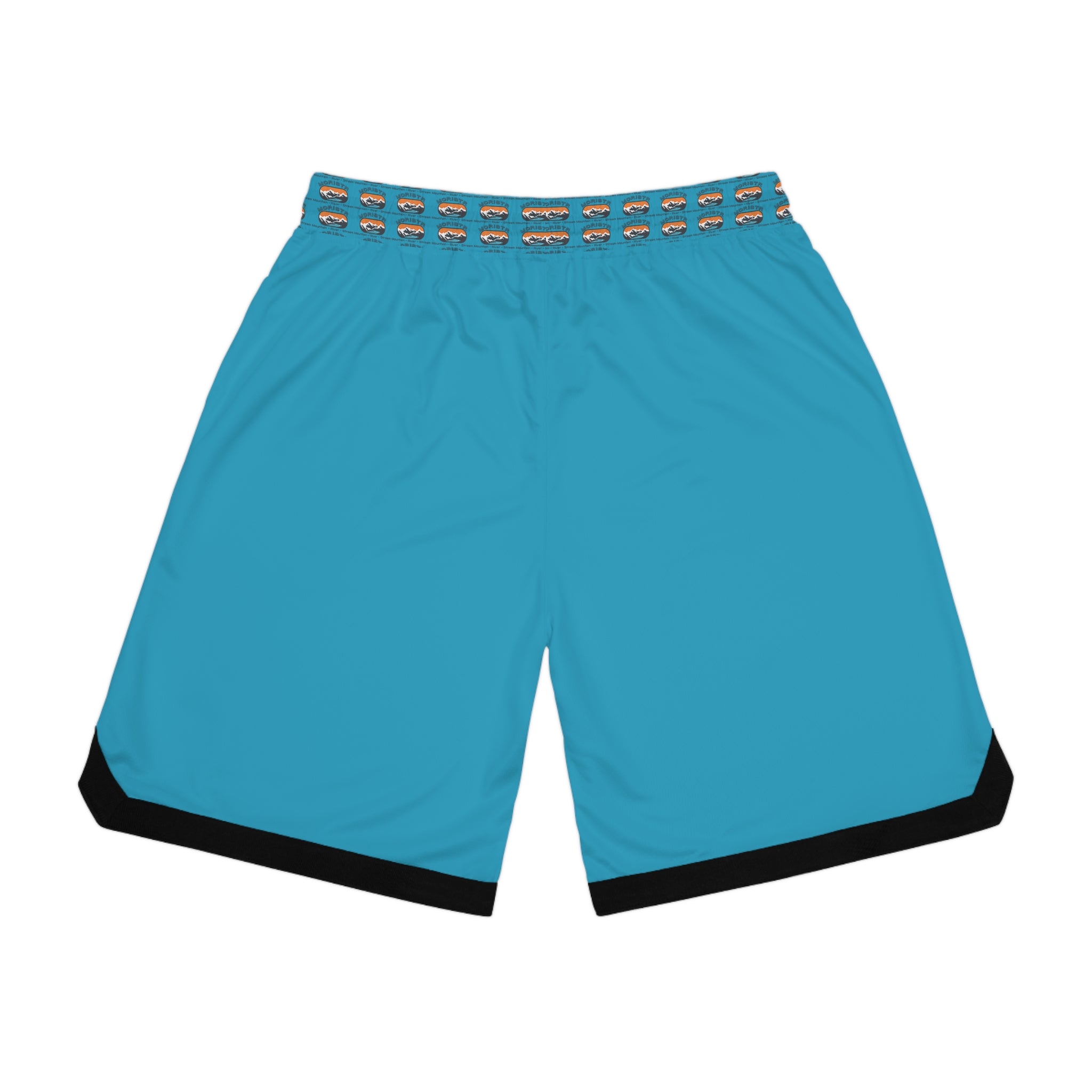 MORISTR Blue  Basketball Rib Shorts (AOP)