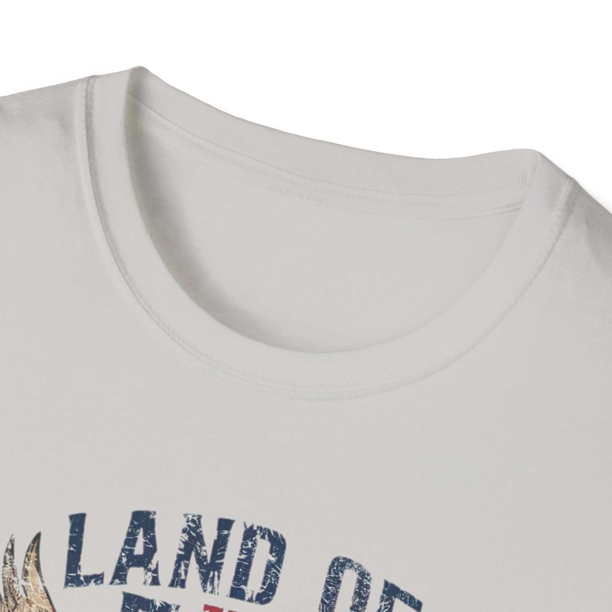 Land of the Free, Because of the Brave - Unisex Softstyle T-Shirt