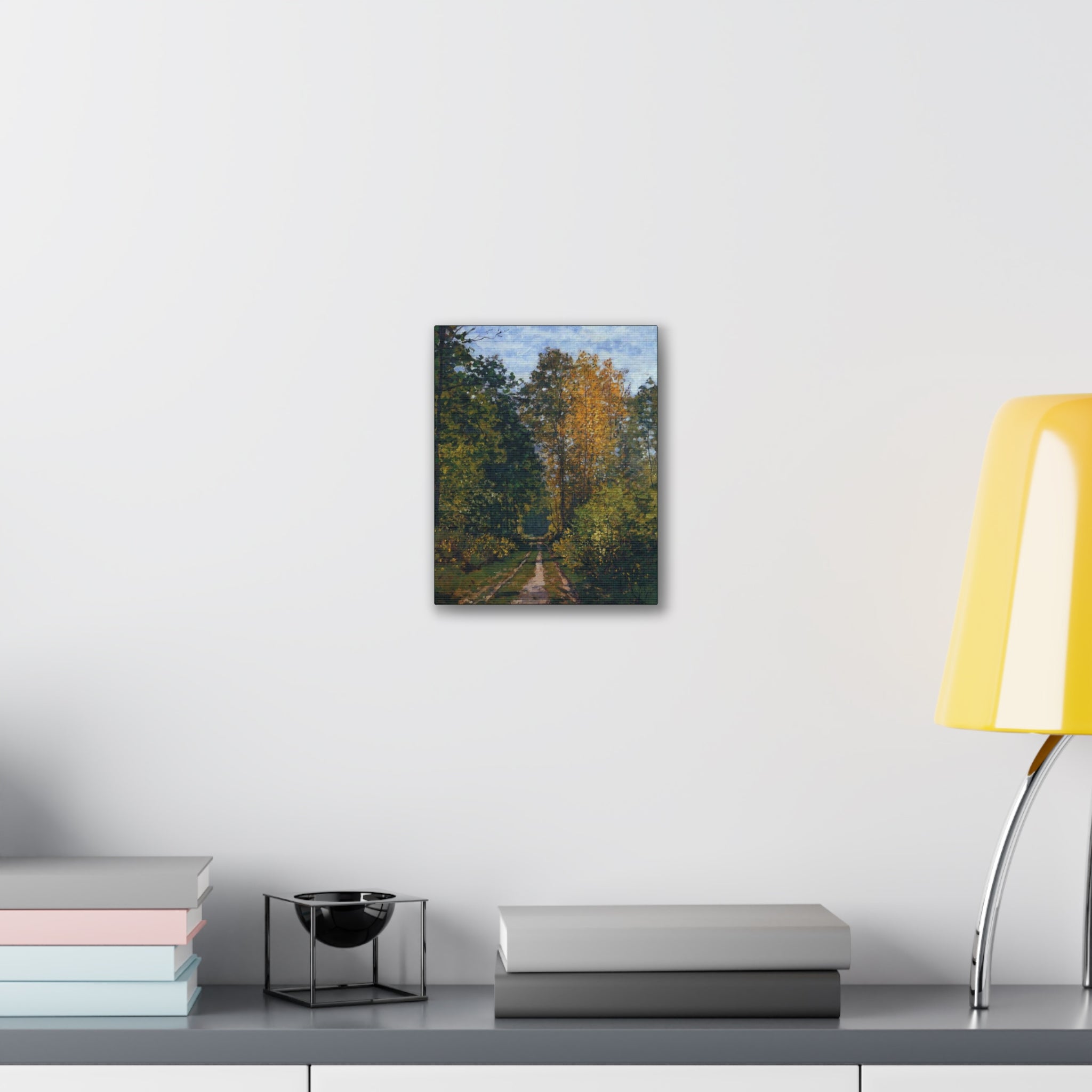 Wooded Path 1865 - Claude Monet - Canvas Stretched, 0.75" - Spruced Roost
