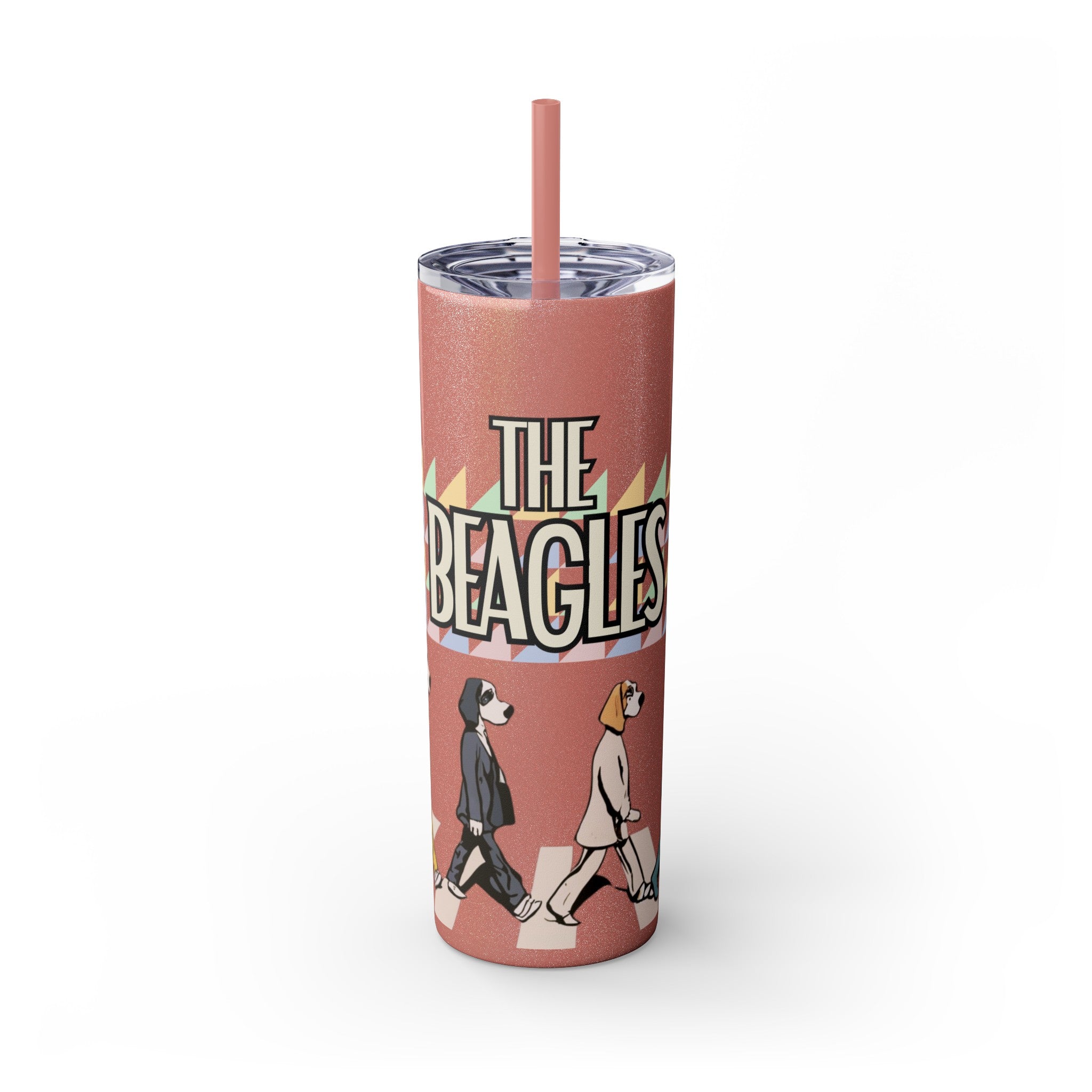 The Beagles - Skinny Tumbler with Straw, 20oz