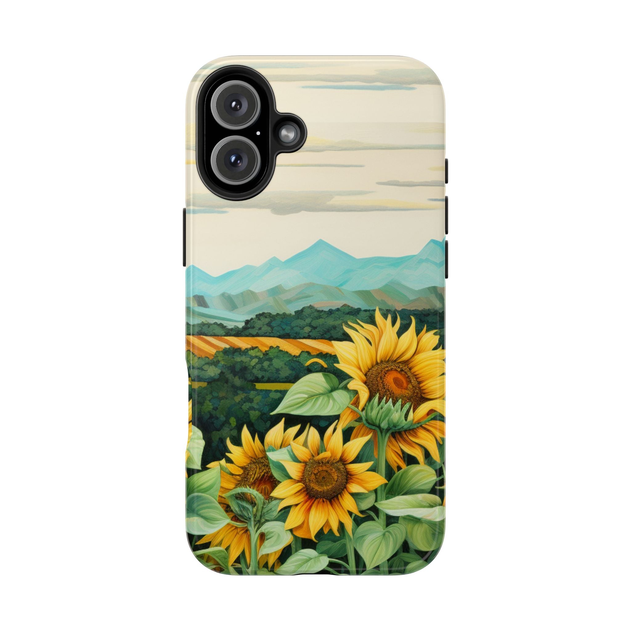 Mountain View Sunflowers - Tough Case for iPhone 14, 15, 16