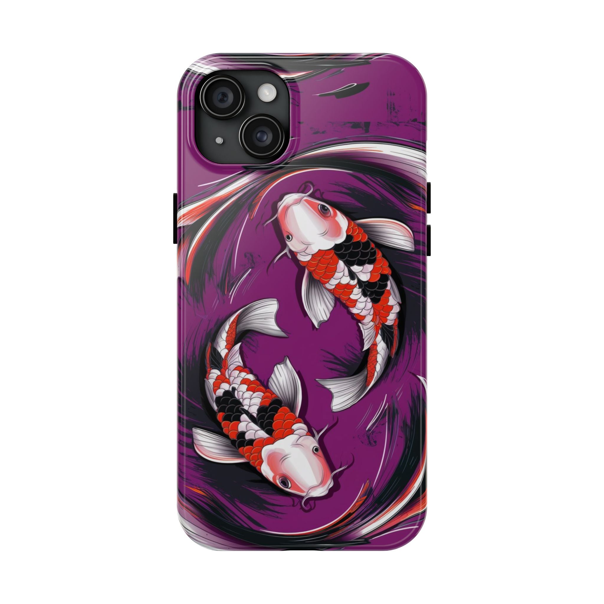 Koi's Pond Circles - Tough Case for iPhone 14, 15, 16 - Spruced Roost