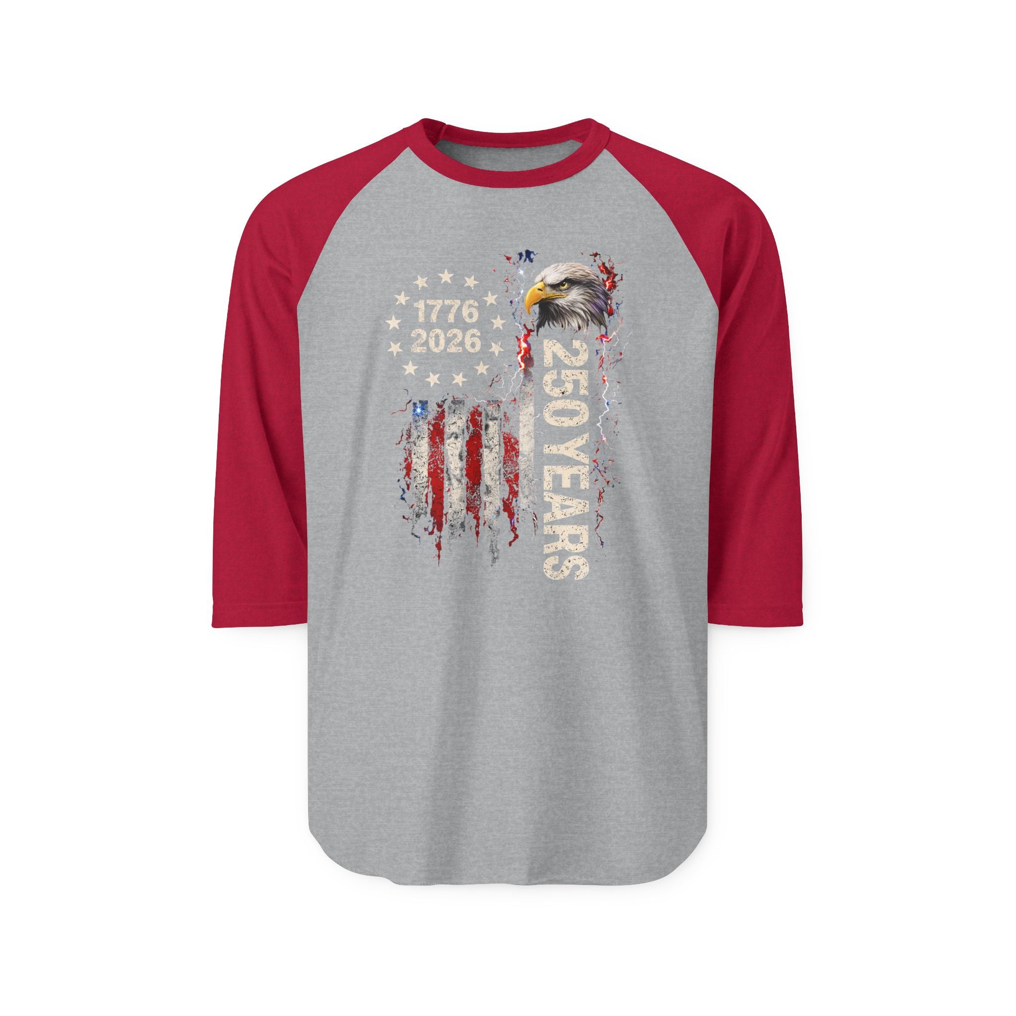 Patriot Wear Unisex ~ 250 Years 1776-2026 Eagle Raglan Shirt