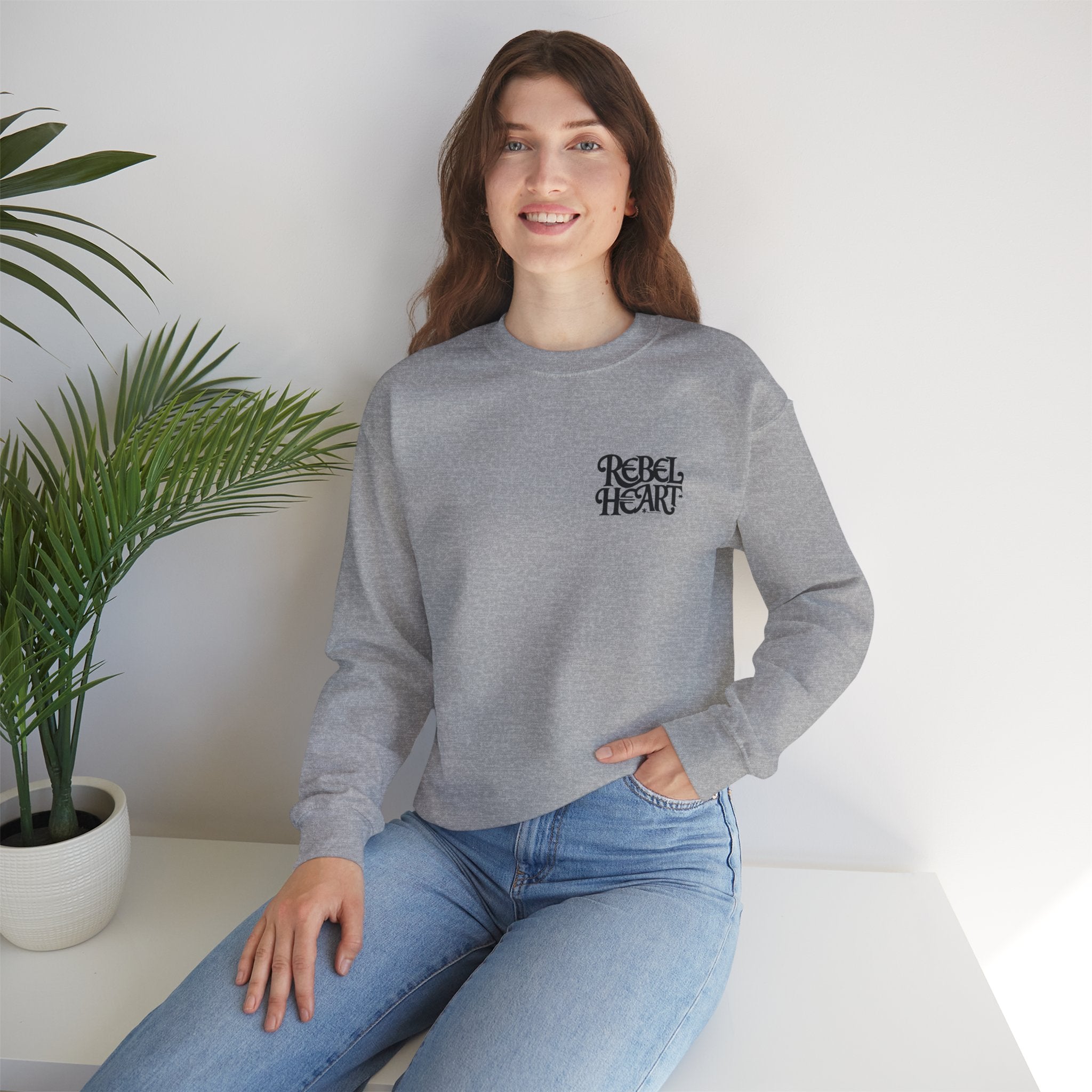 Rebel Heart - Unisex Heavy Blend™ Crewneck Sweatshirt for Everyday Wear