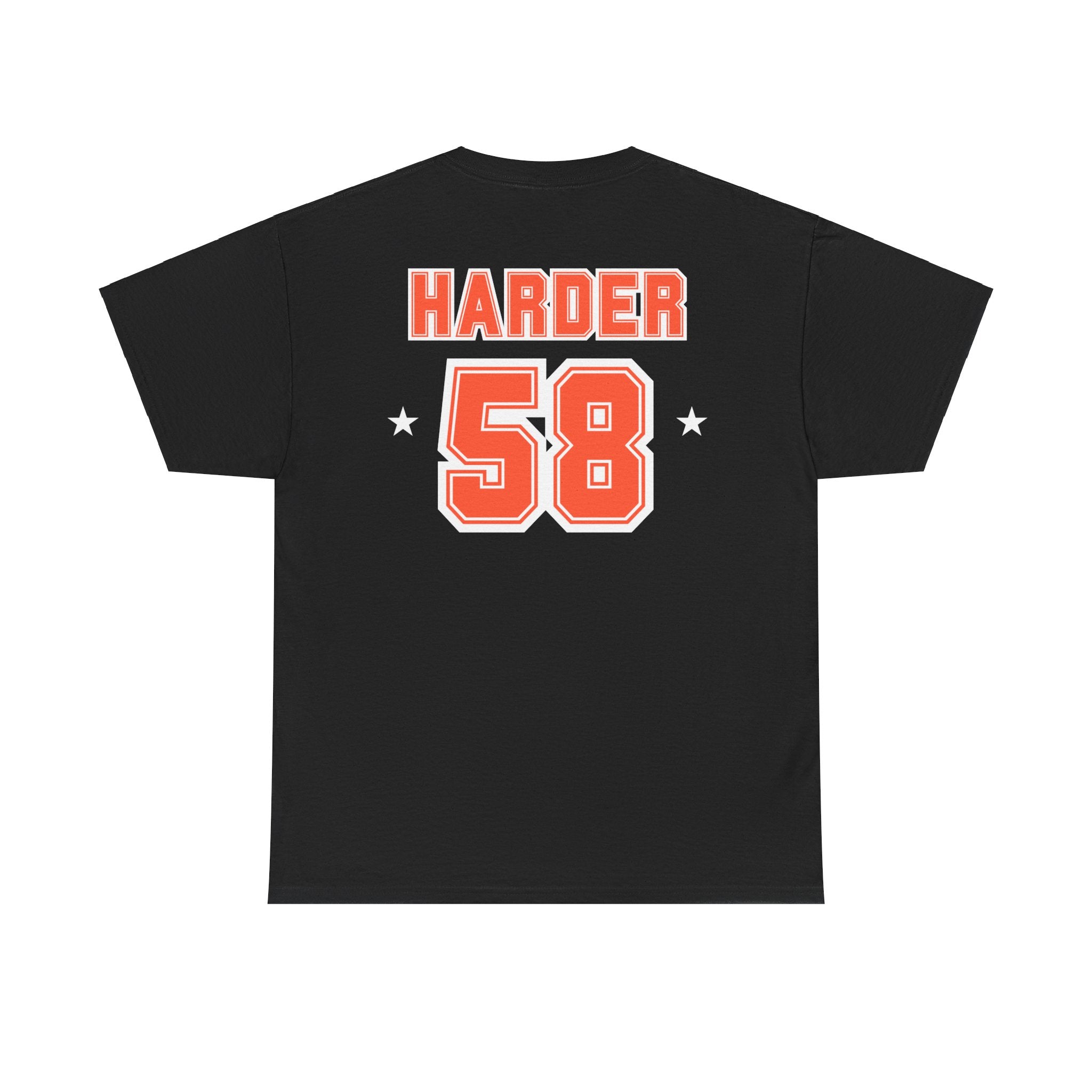 Harder 58 Back Unisex Heavy Cotton Tee *Customizable