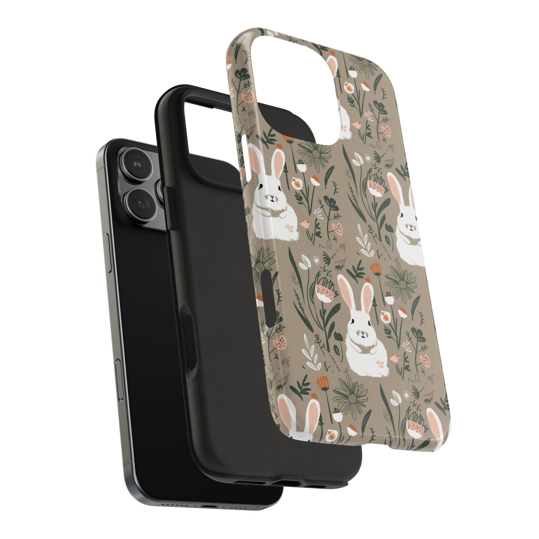 Felt Cotton Tails - Tough Case for iPhone 14, 15, 16 - Spruced Roost