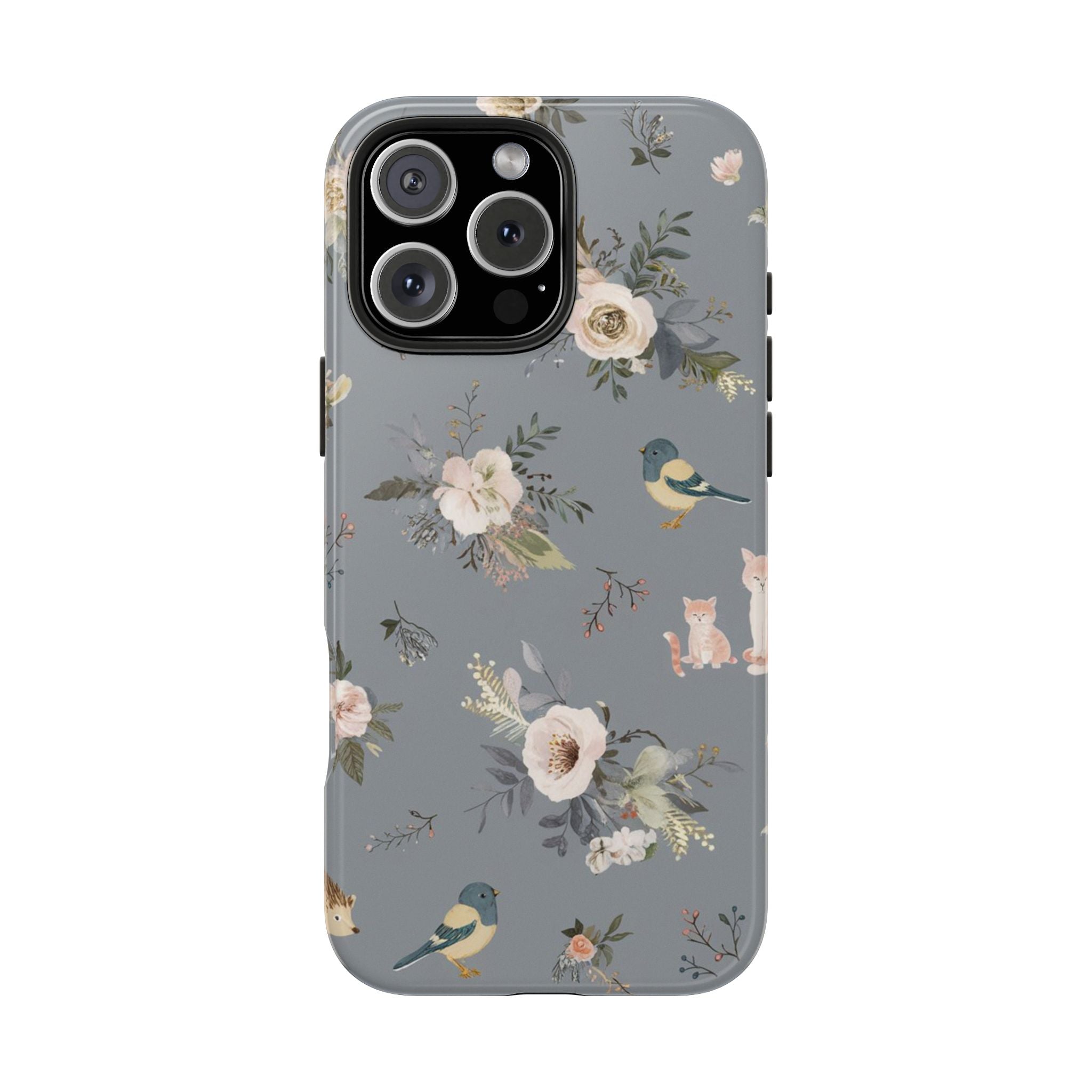 Cats and Birds - Tough Case for iPhone 14, 15, 16 - Spruced Roost