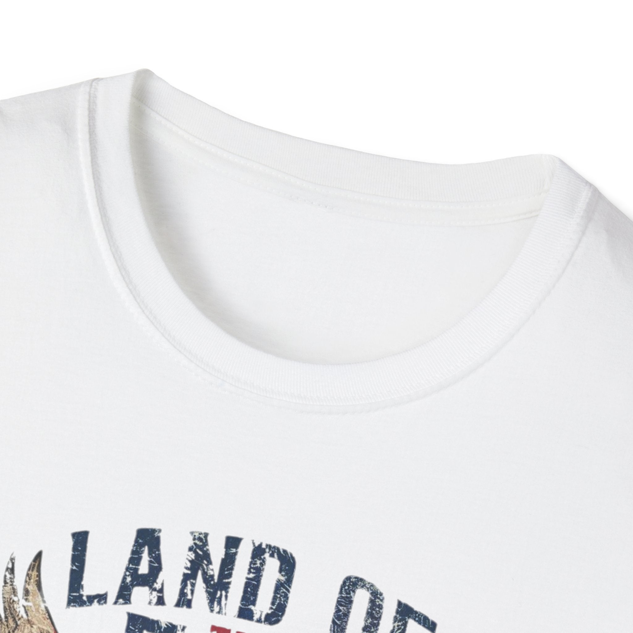 Land of the Free, Because of the Brave - Unisex Softstyle T-Shirt