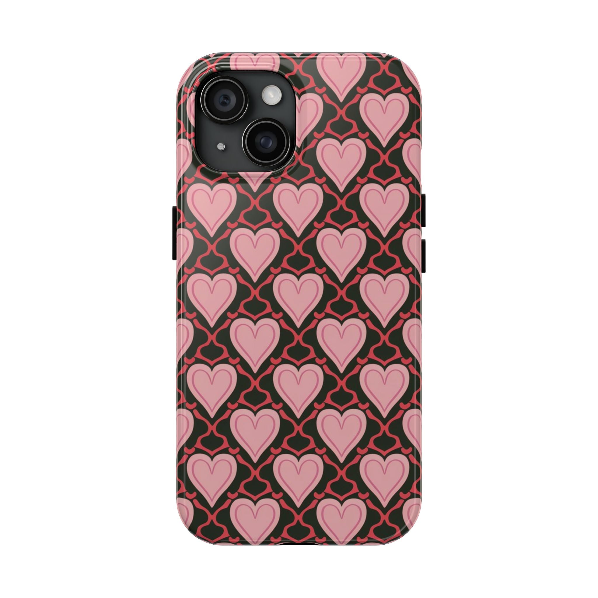 Trellis Hearted - Tough Case for iPhone 14, 15, 16 - Spruced Roost