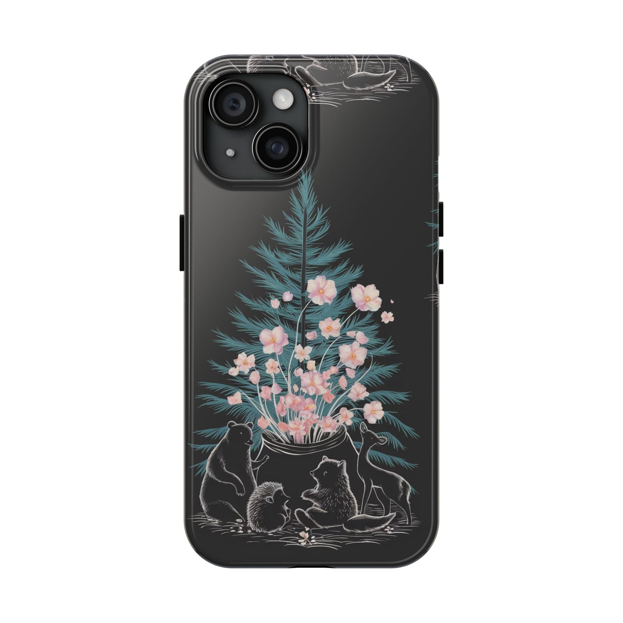 Campfire Woodland Friends - Tough Case for iPhone 14, 15, 16 - Spruced Roost