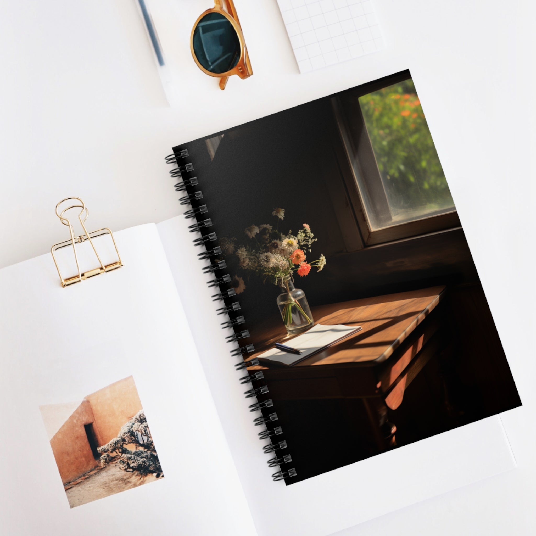 Still life floral - Spiral Notebook - Ruled Line - Spruced Roost
