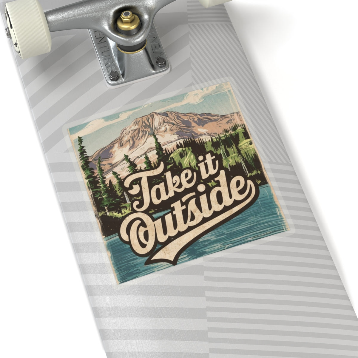 Take it Outside Mountain Lake - Kiss-Cut Stickers