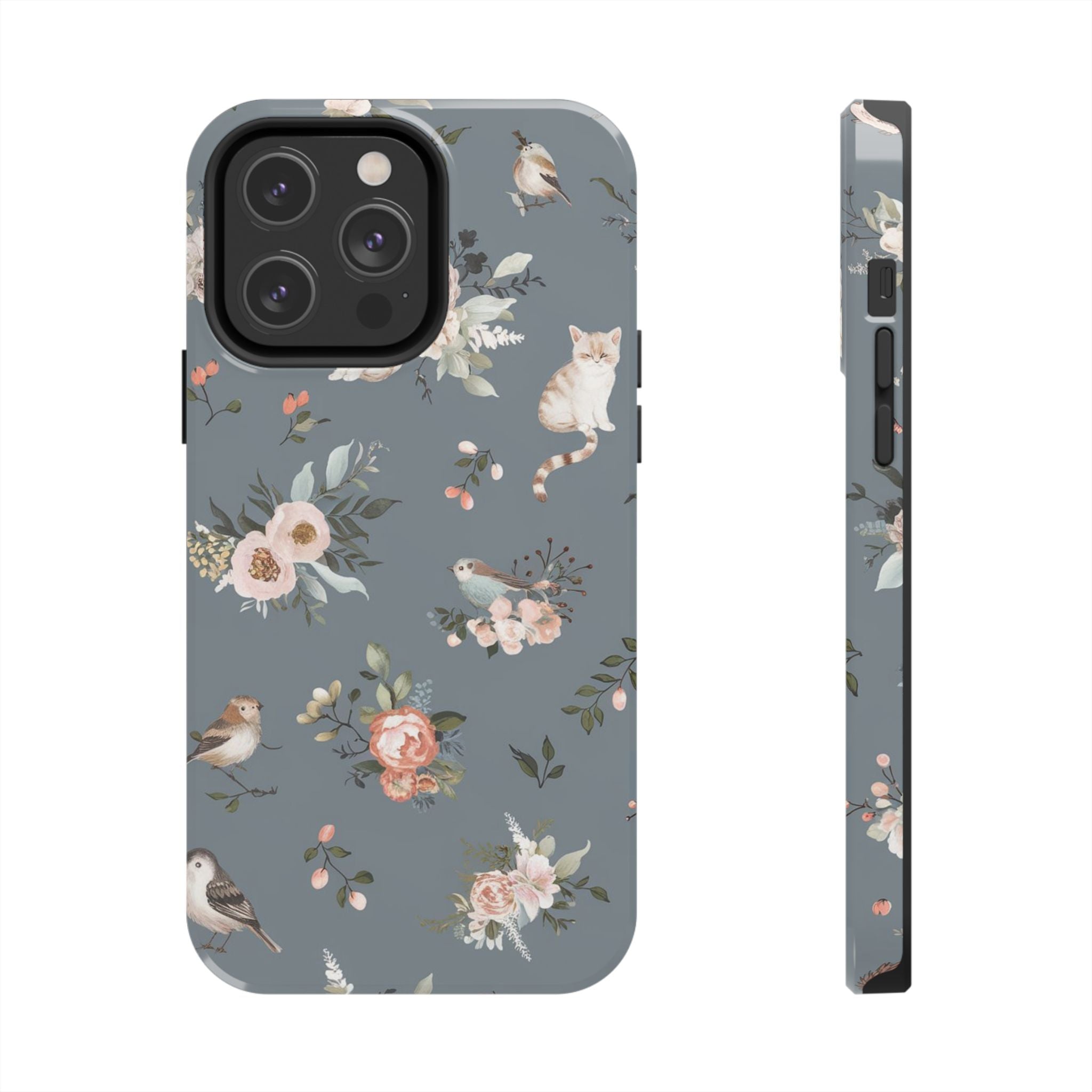 Kitty Cats and Nature - Tough Case for iPhone 14, 15, 16 - Spruced Roost