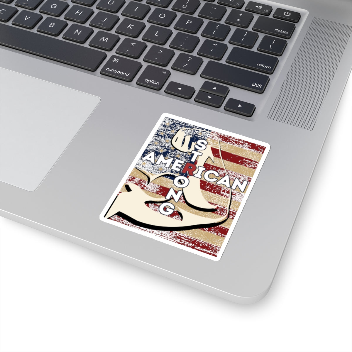 AMERICAN STRONG Cross Kiss-Cut Stickers