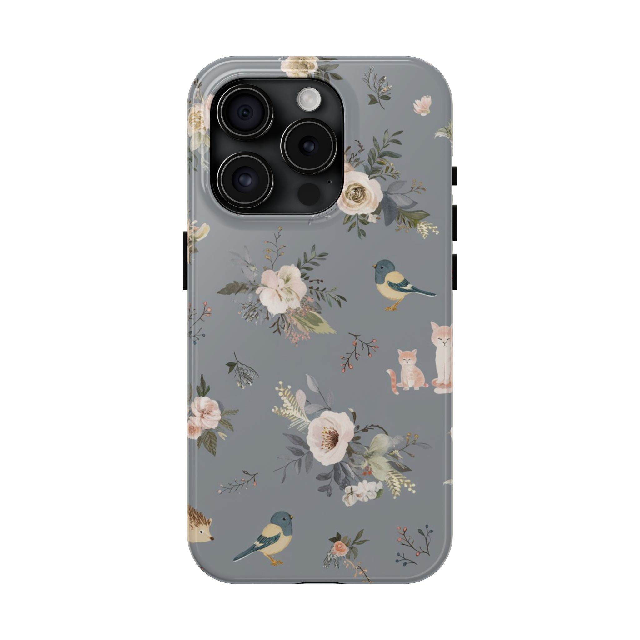 Cats and Birds - Tough Case for iPhone 14, 15, 16 - Spruced Roost