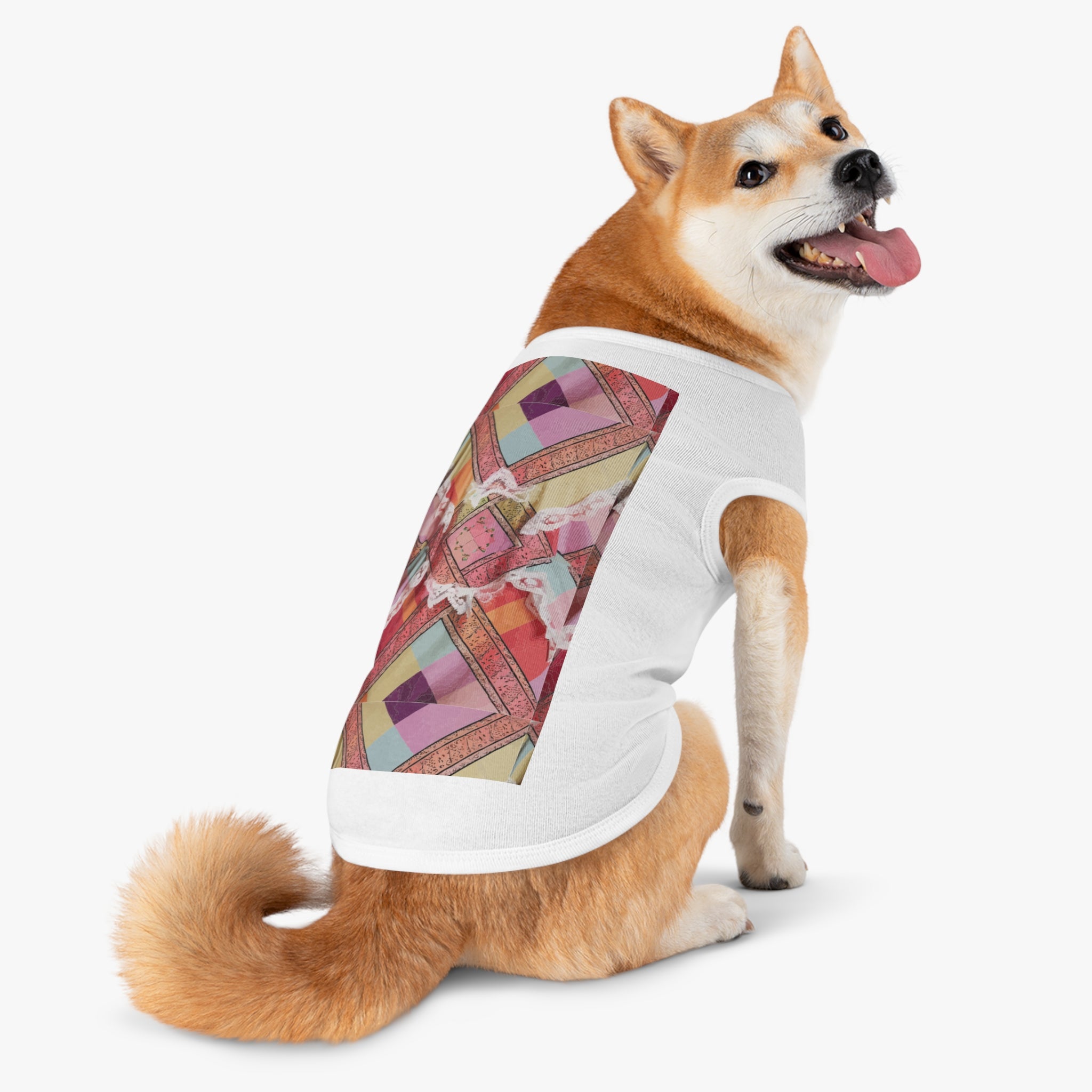 Madras Lace Pet Shirt