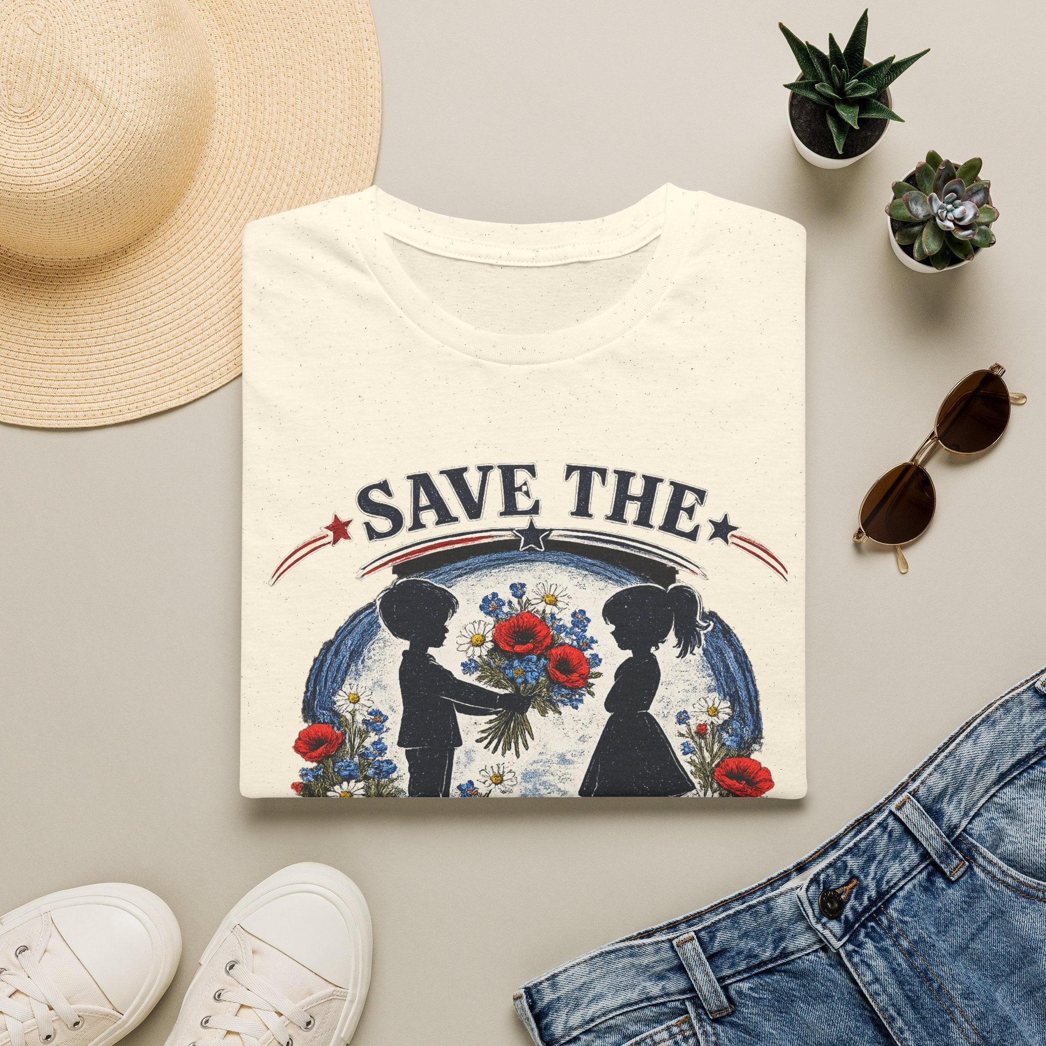 Save the Wildflowers T‑Shirt — Floral Conservation Tee