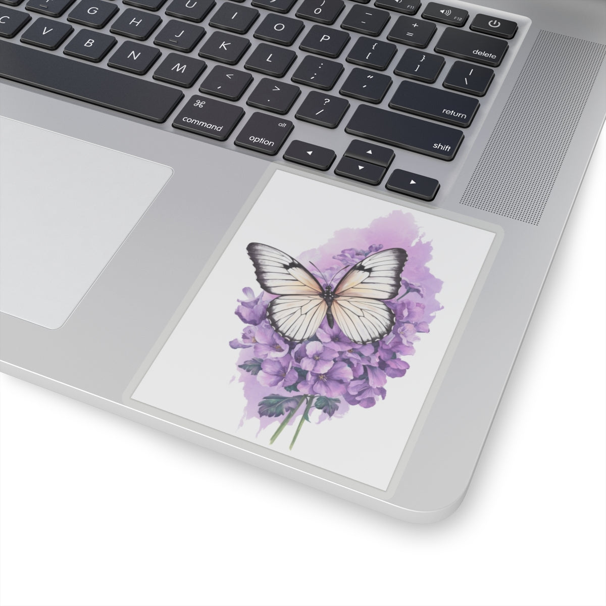 Lavender Butterfly Kiss-Cut Stickers