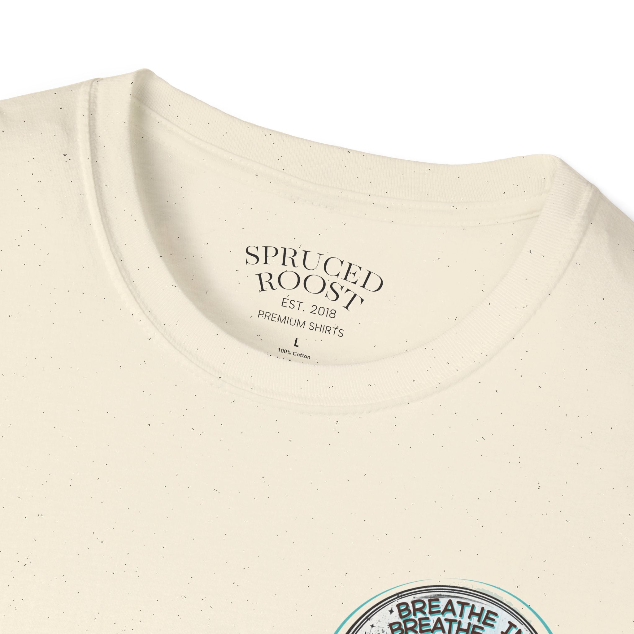 Breathe In, Breathe Out - Women's Unisex Sized Crew Graphic T-Shirt