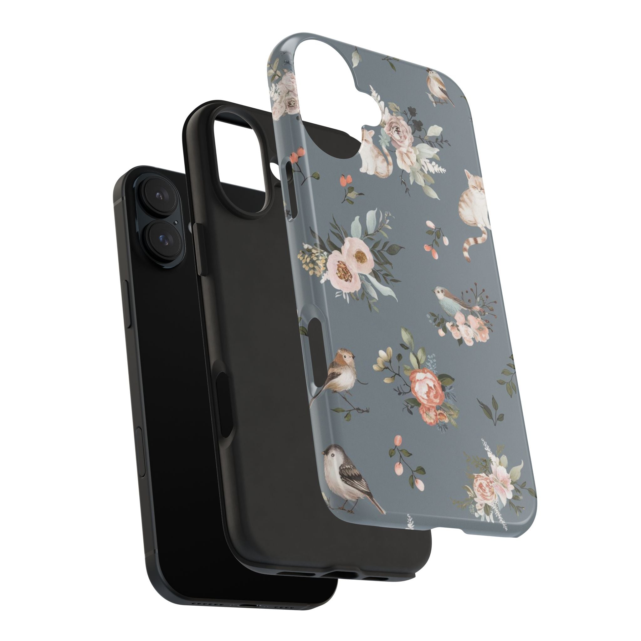 Kitty Cats and Nature - Tough Case for iPhone 14, 15, 16 - Spruced Roost