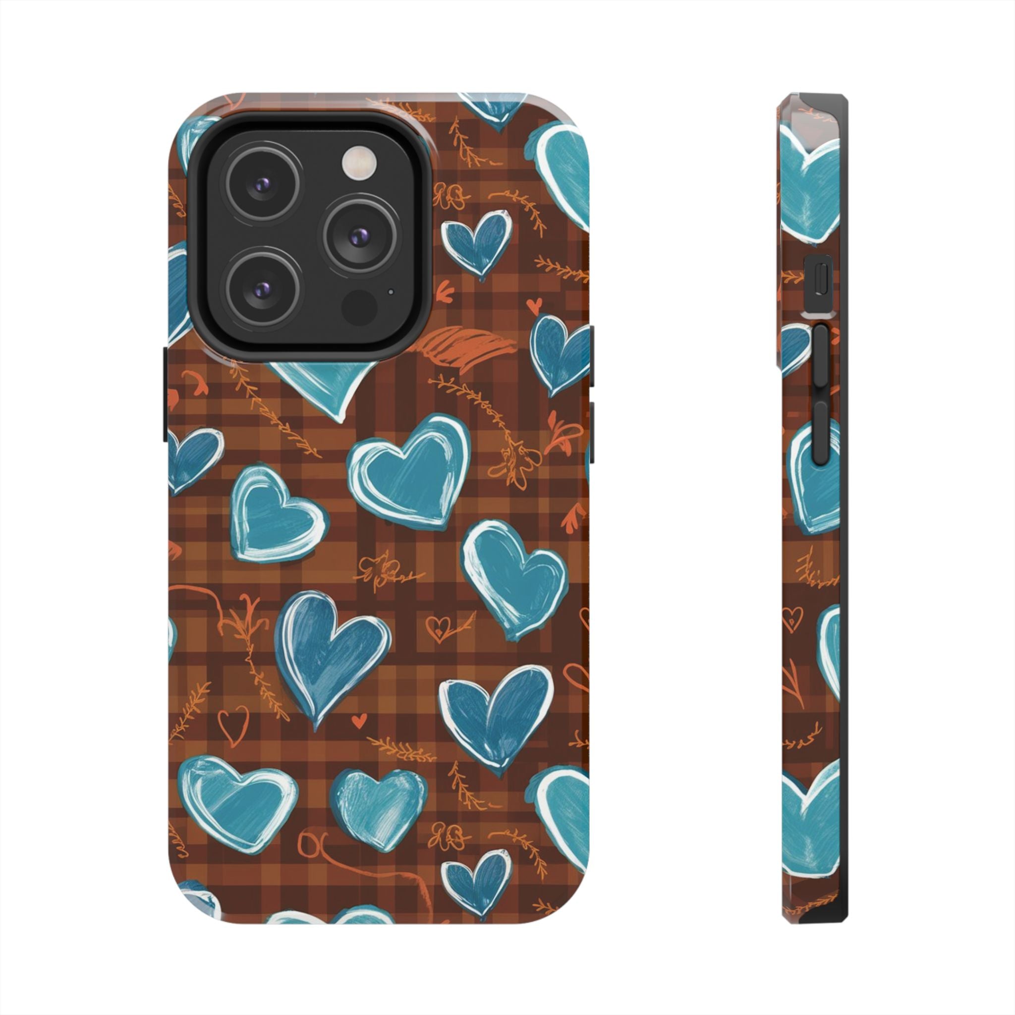Plaid Blues - Tough Case for iPhone 14, 15, 16 - Spruced Roost