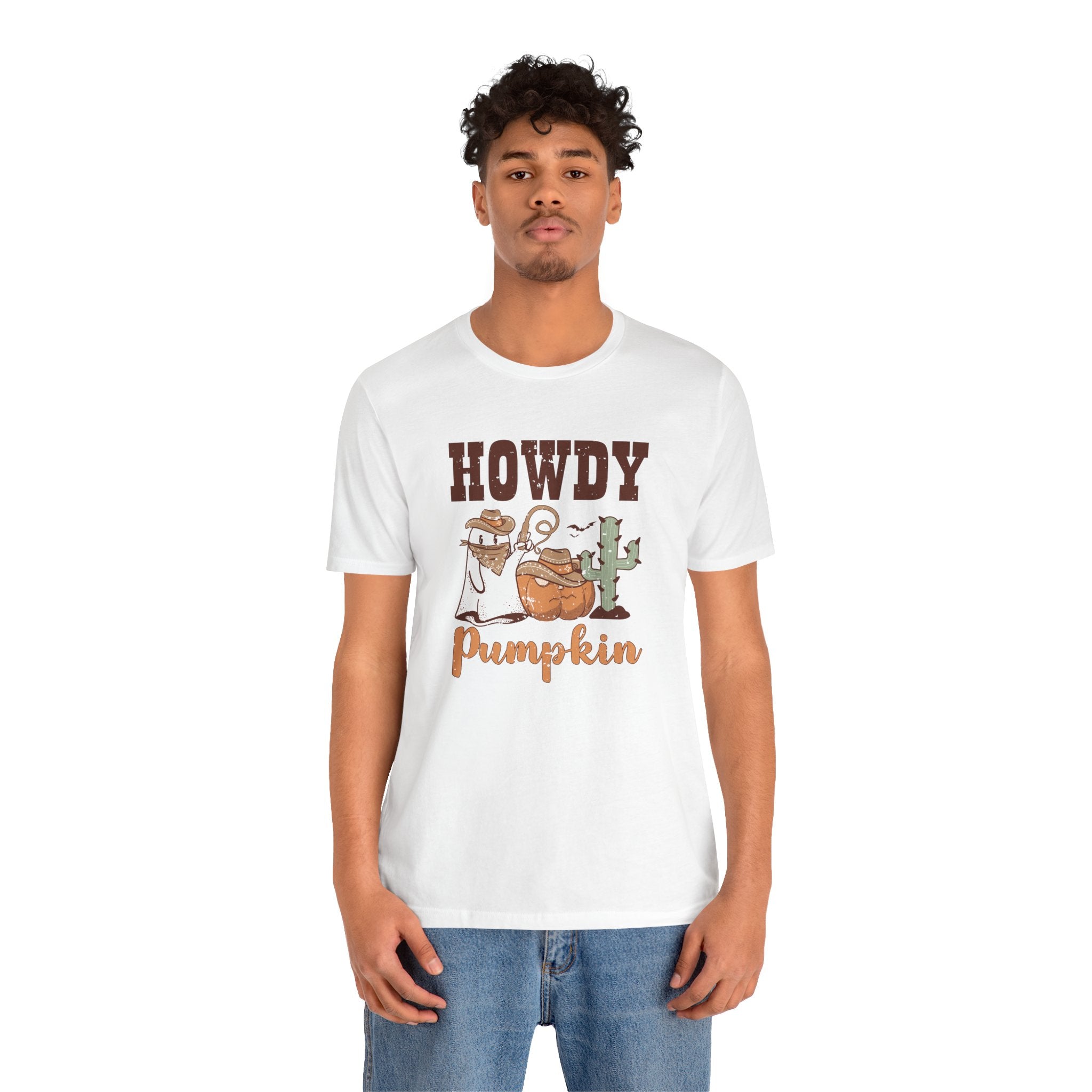 Howdy Pumpkin - Unisex Jersey Short Sleeve Tee