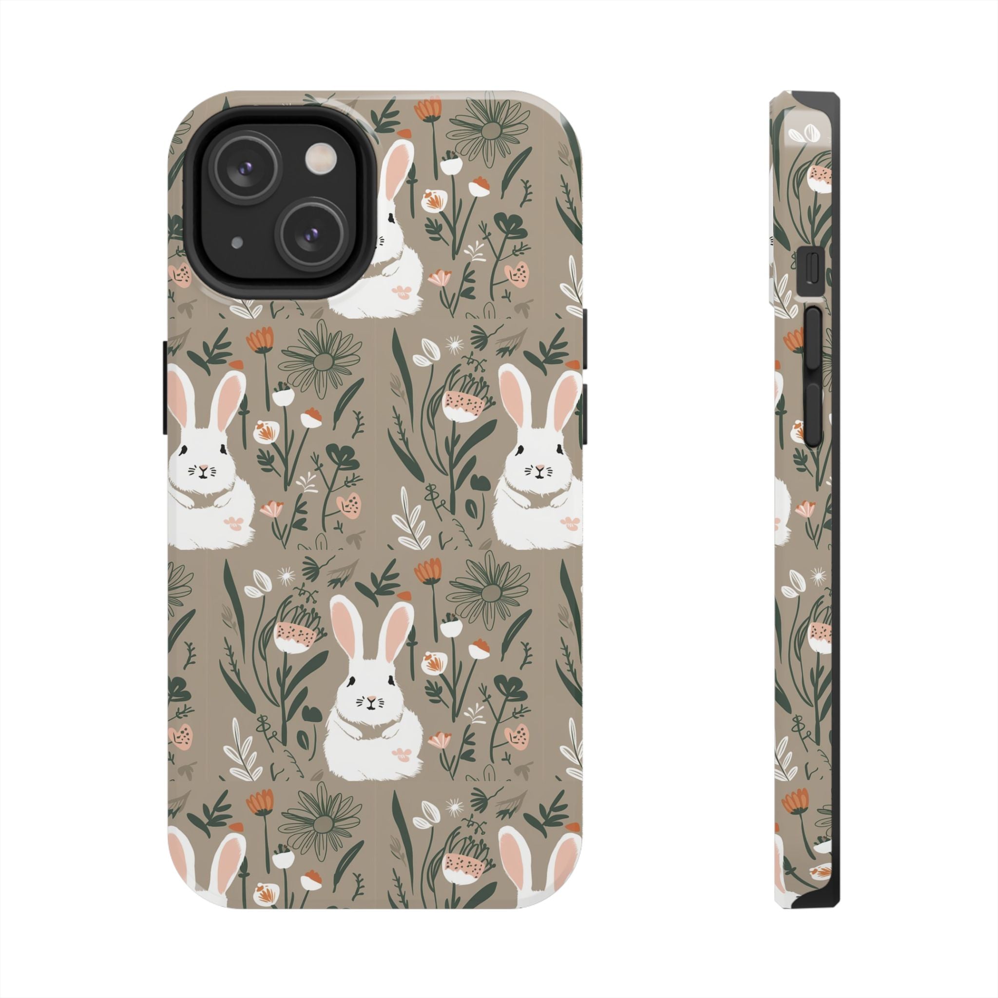 Felt Cotton Tails - Tough Case for iPhone 14, 15, 16 - Spruced Roost