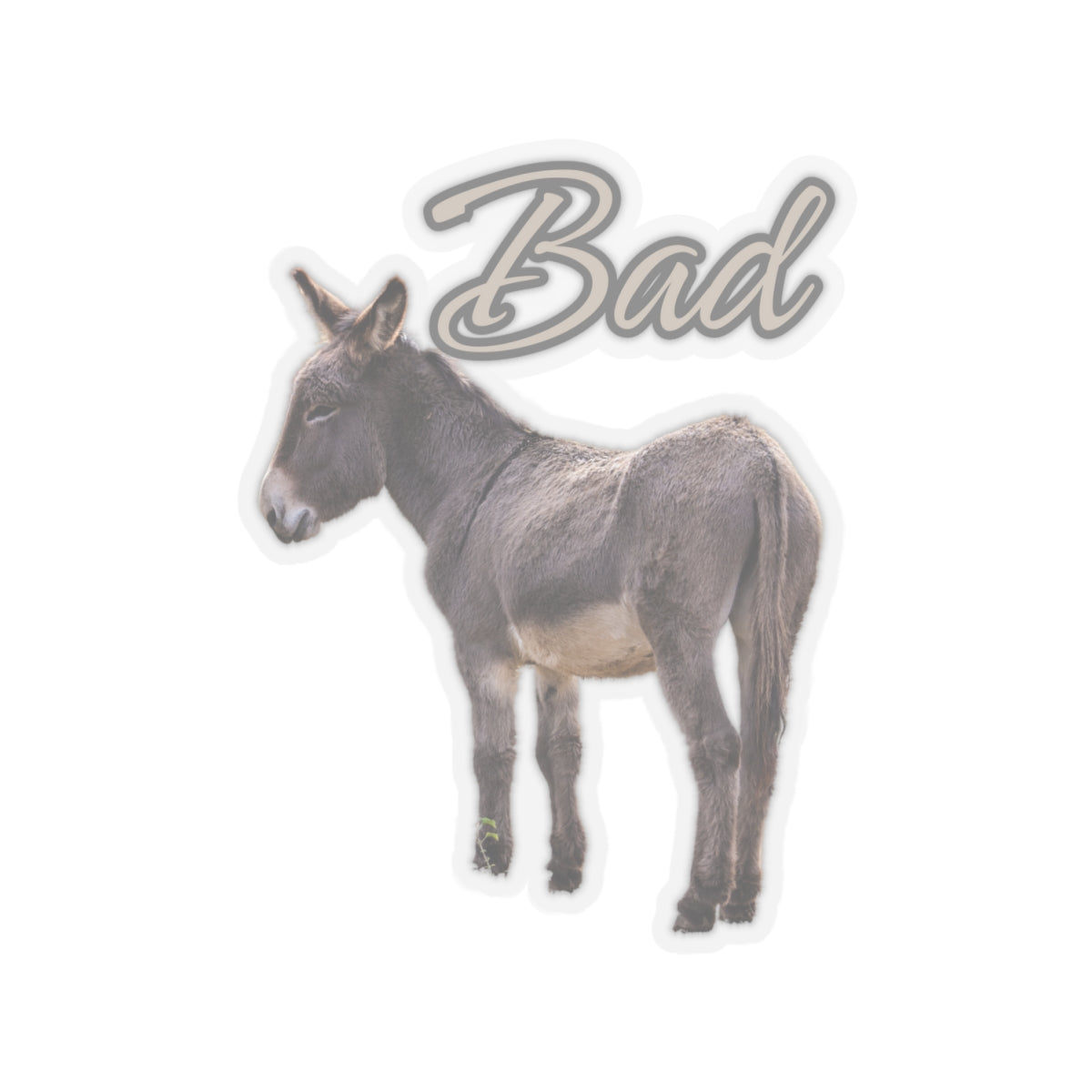 Bad Ass Donkey Kiss-Cut Stickers