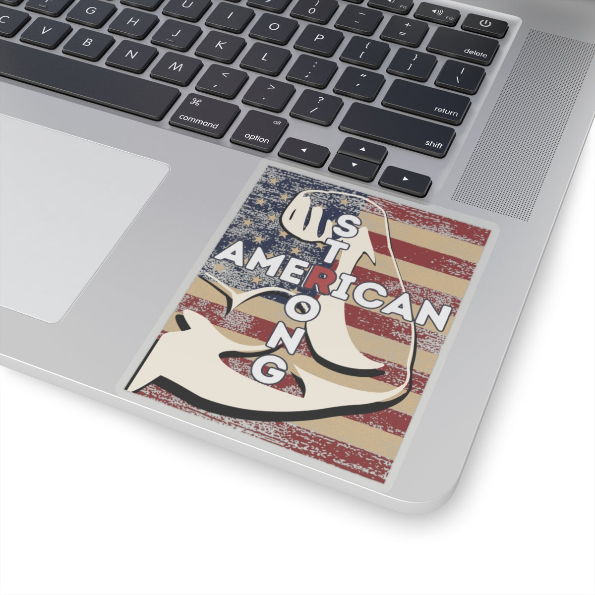 AMERICAN STRONG Cross Kiss-Cut Stickers