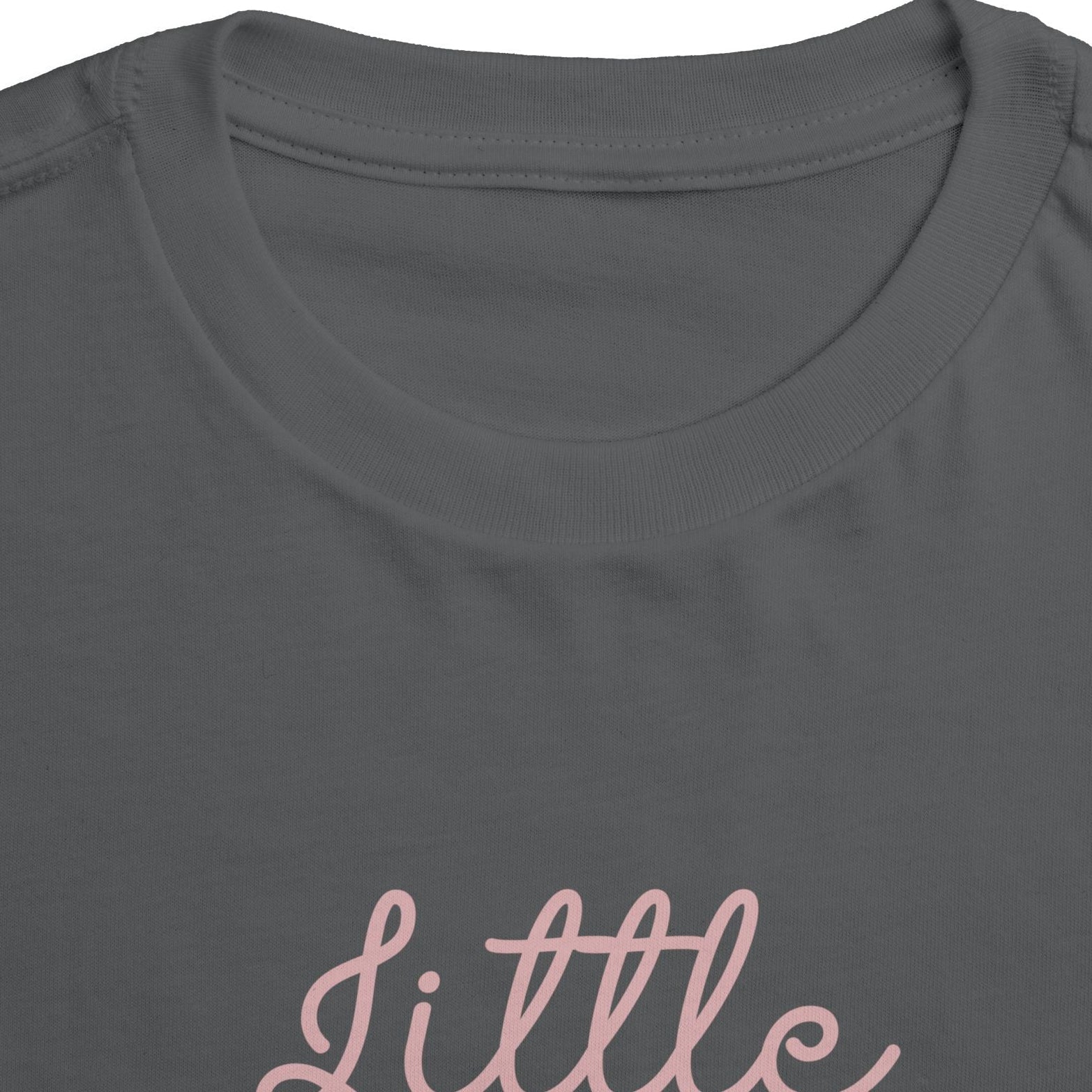 Pink Cursive - Little Sister Onesie - Long-Sleeve Organic Bodysuit