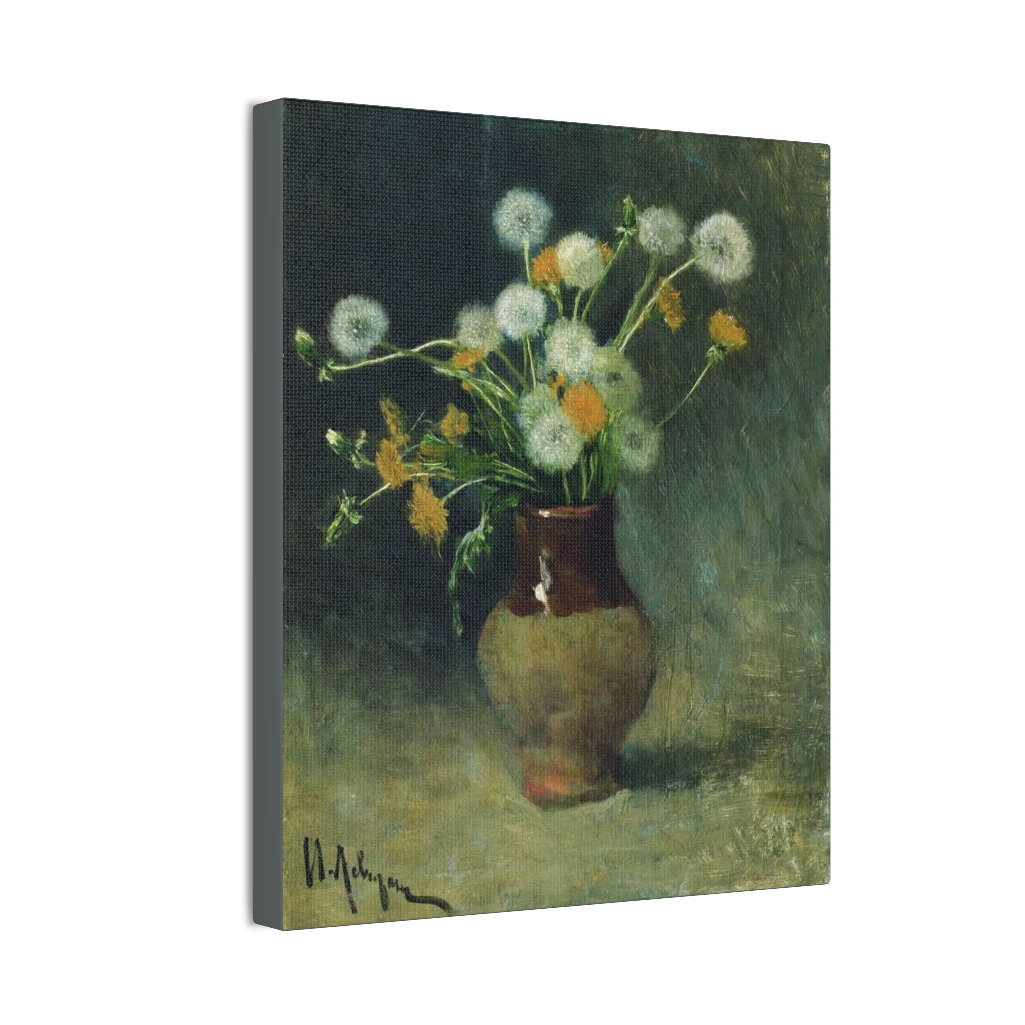 Isaac Levitan Dandelions -1889 Canvas Stretched, 0.75" - Spruced Roost