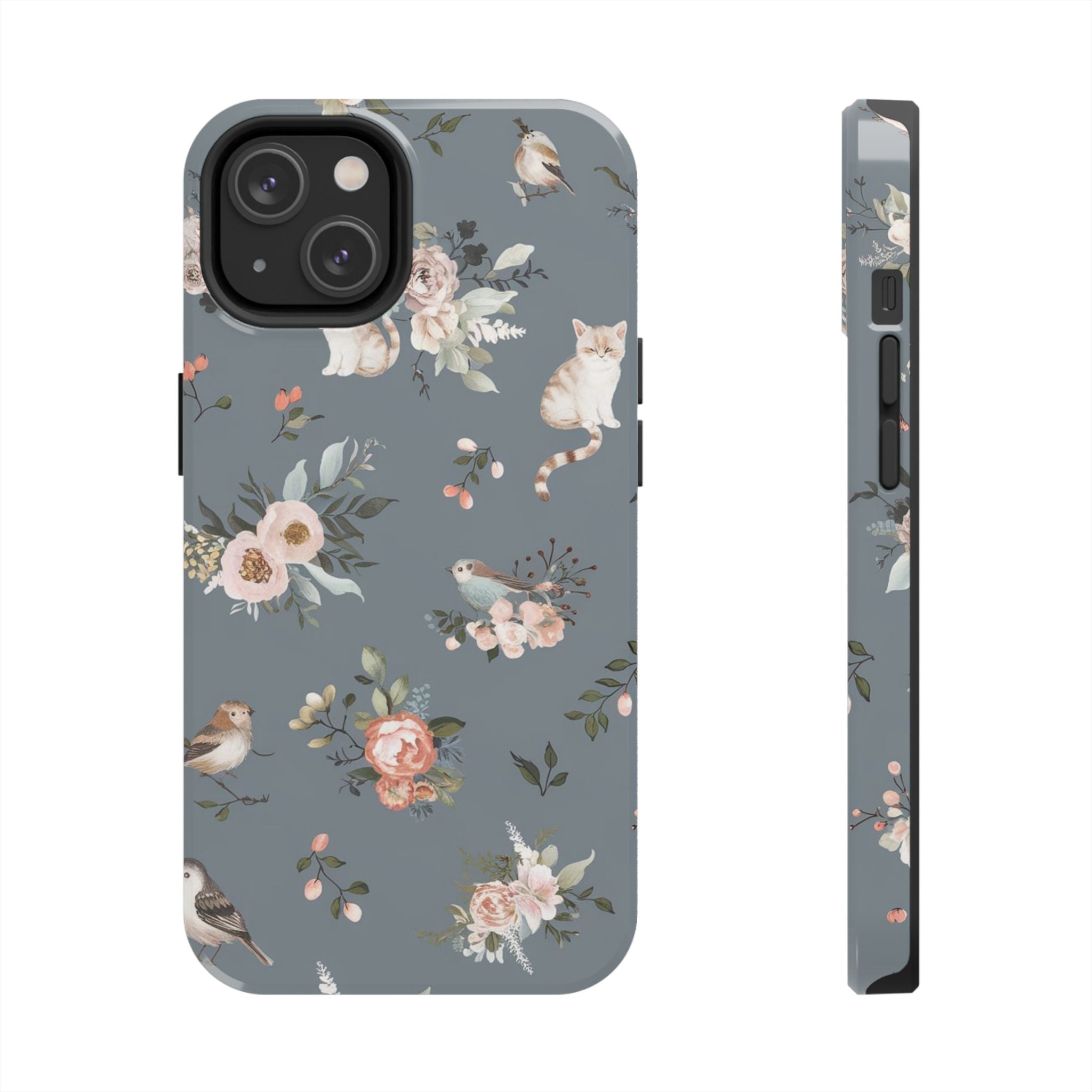 Kitty Cats and Nature - Tough Case for iPhone 14, 15, 16 - Spruced Roost