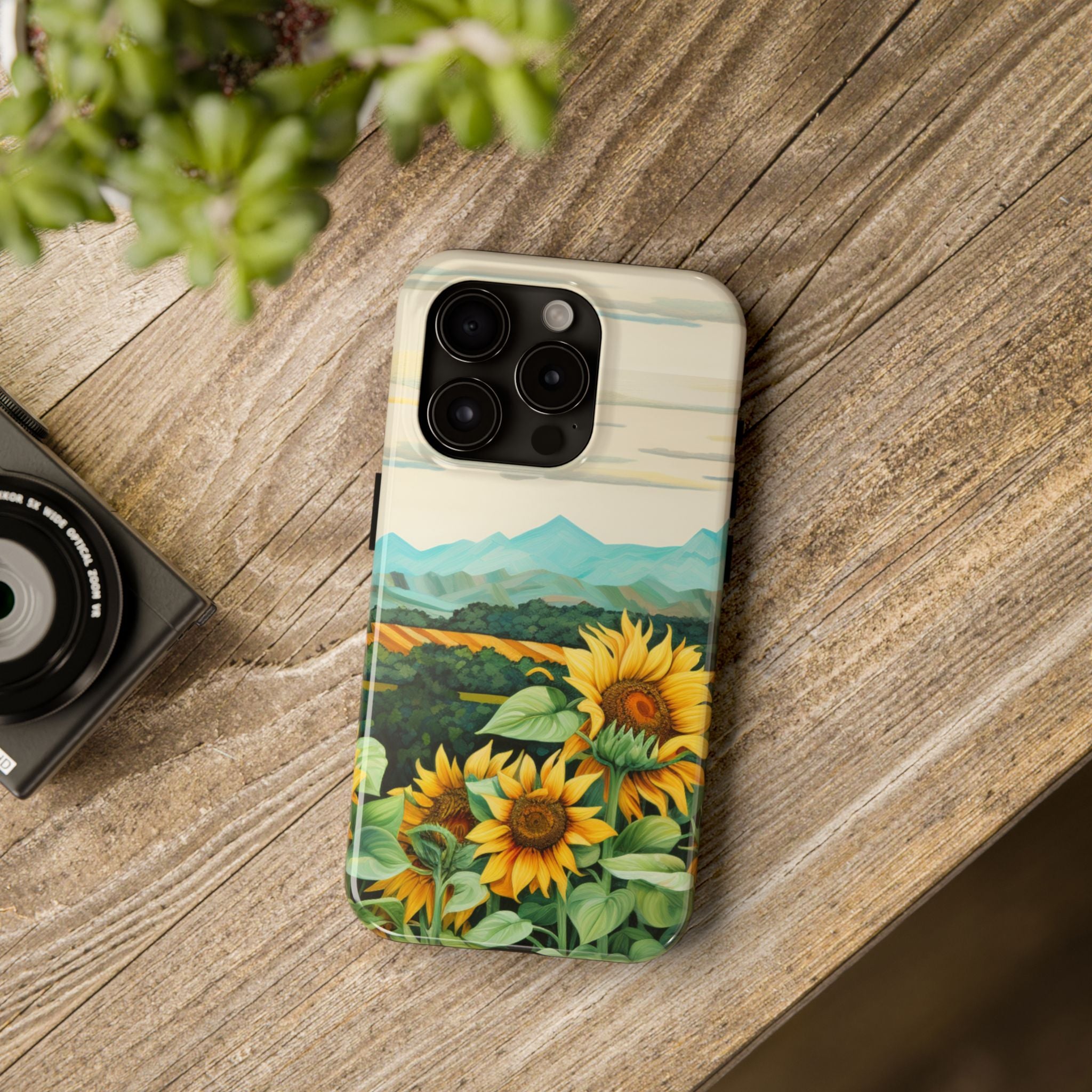 Mountain View Sunflowers - Tough Case for iPhone 14, 15, 16