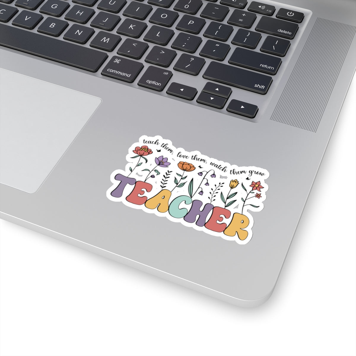 Teacher Flowers Students Kiss-Cut Stickers