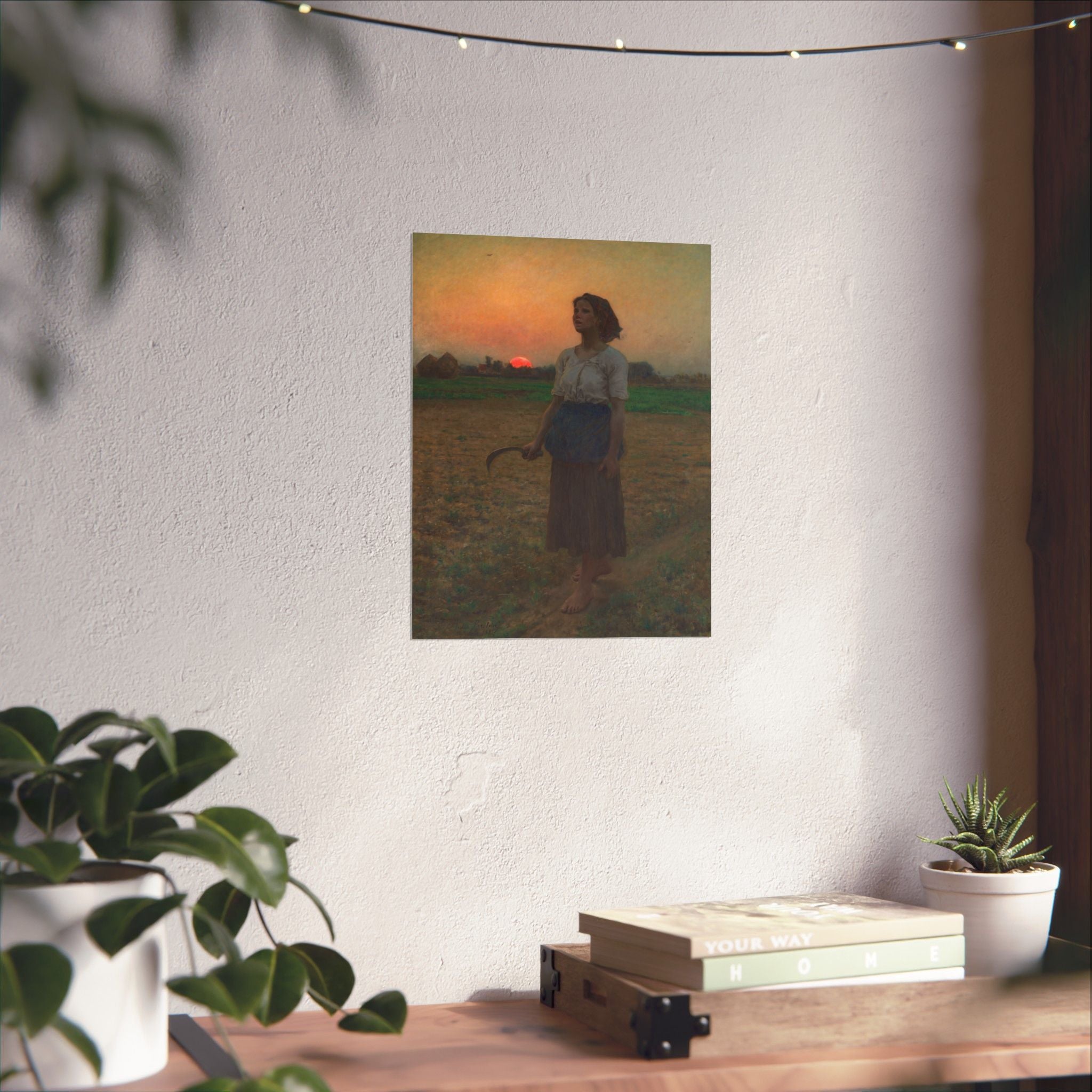 Le Breton Sunset Harvest Hope Art Poster | Matte Vertical Print for Home Decor