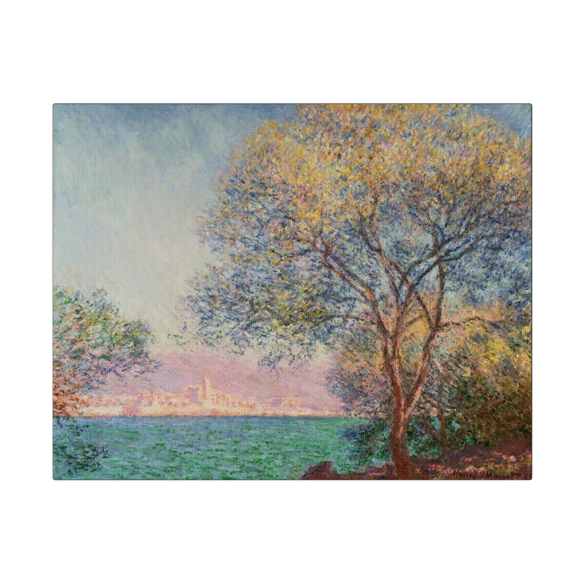 Antibes in the Morning - Claude Monet - Matte Canvas, Stretched, 0.75" - Spruced Roost